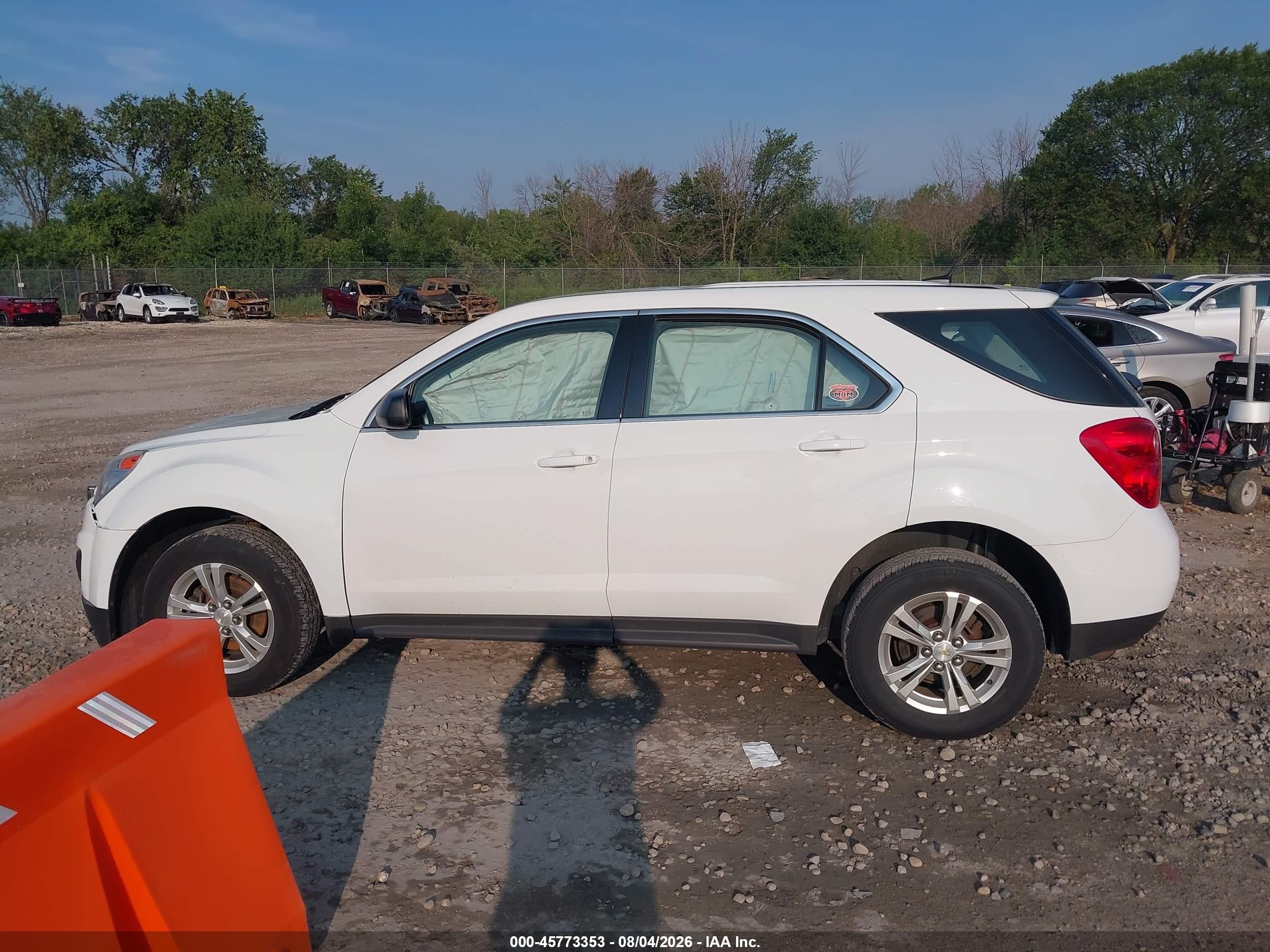 2014 Chevrolet Equinox Ls White vin: 2GNALAEK3E1155642