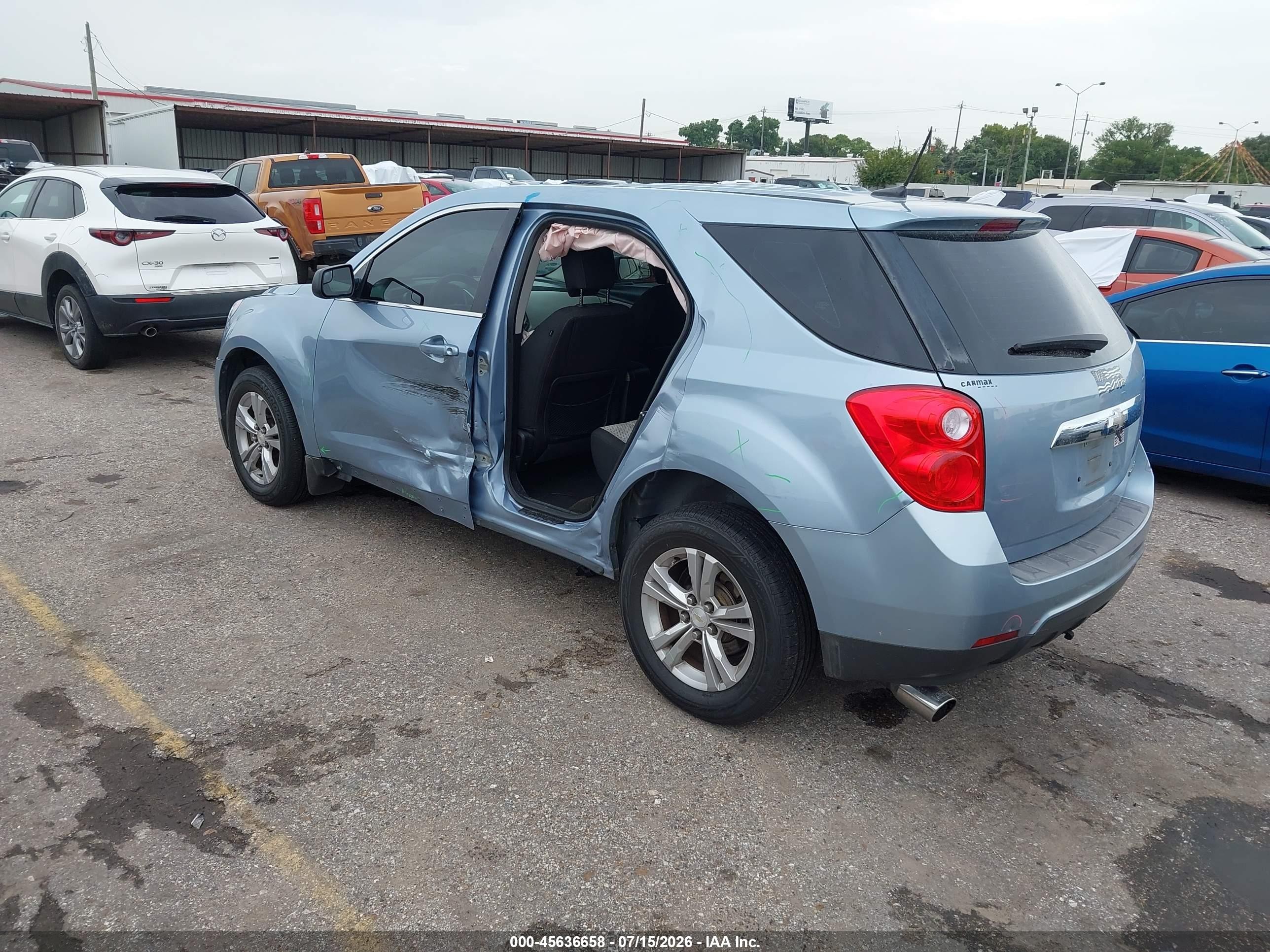 2014 Chevrolet Equinox Ls Light Blue vin: 2GNALAEK3E6152940