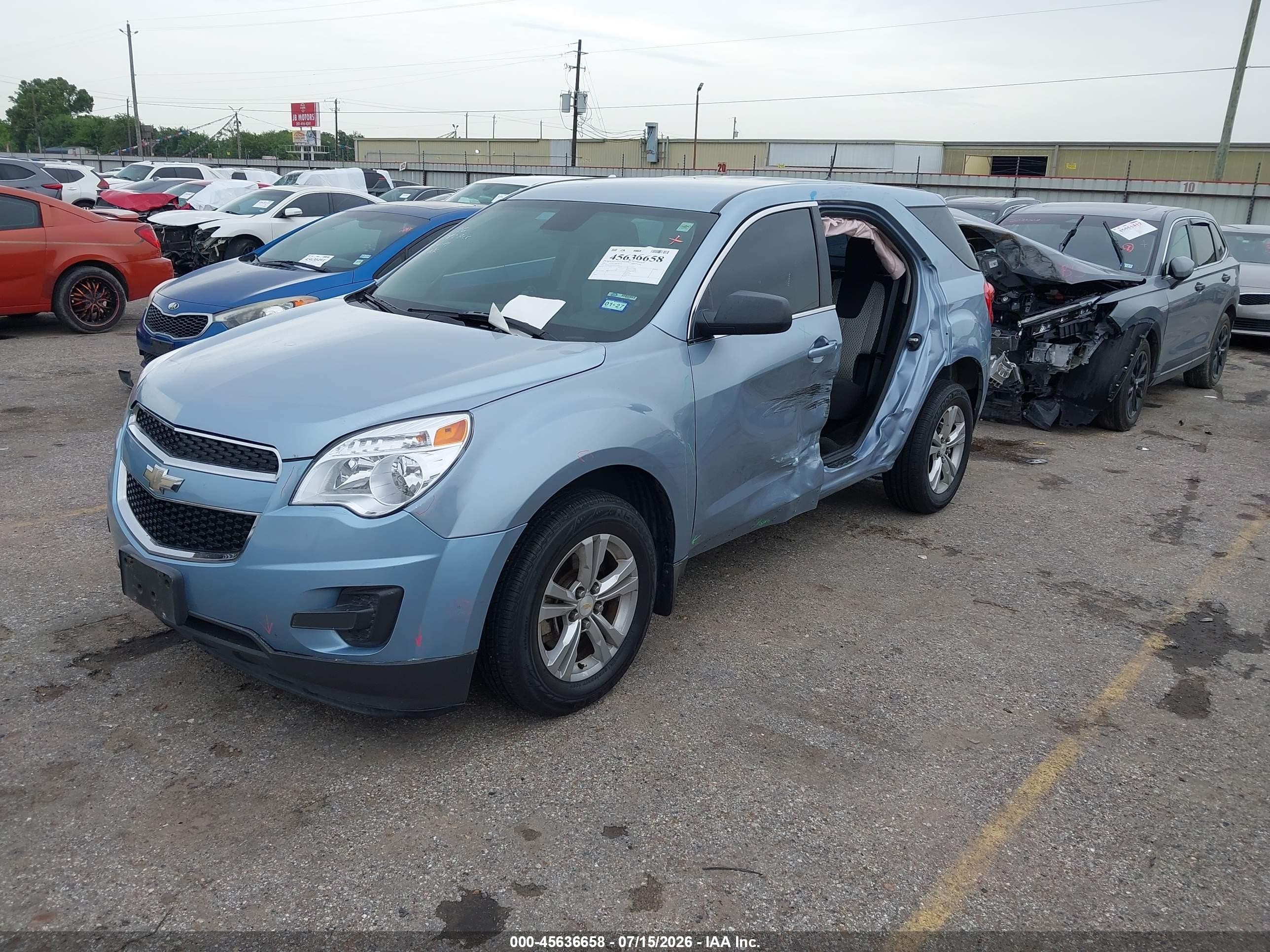 2014 Chevrolet Equinox Ls Light Blue vin: 2GNALAEK3E6152940
