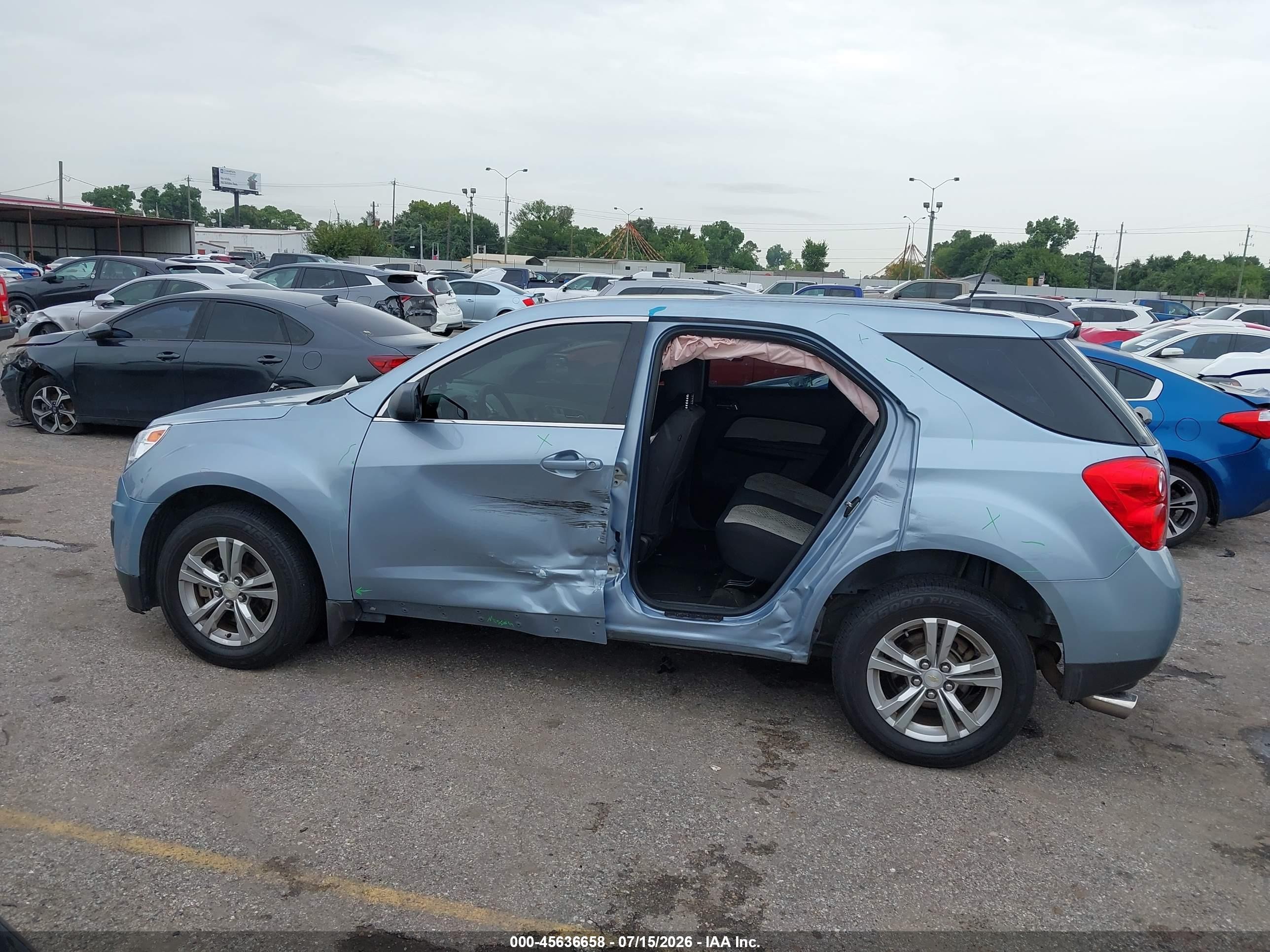 2014 Chevrolet Equinox Ls Light Blue vin: 2GNALAEK3E6152940