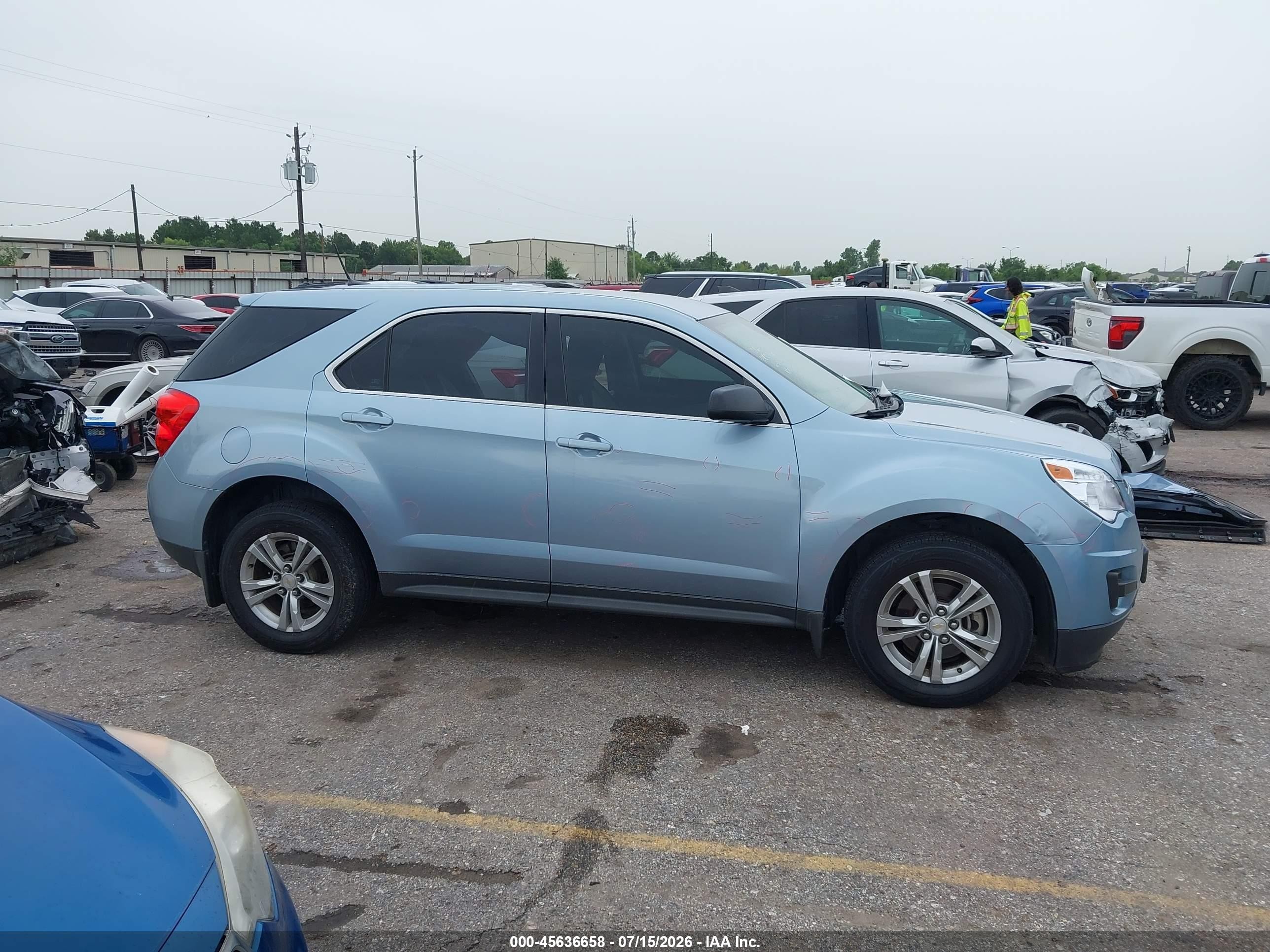 2014 Chevrolet Equinox Ls Light Blue vin: 2GNALAEK3E6152940