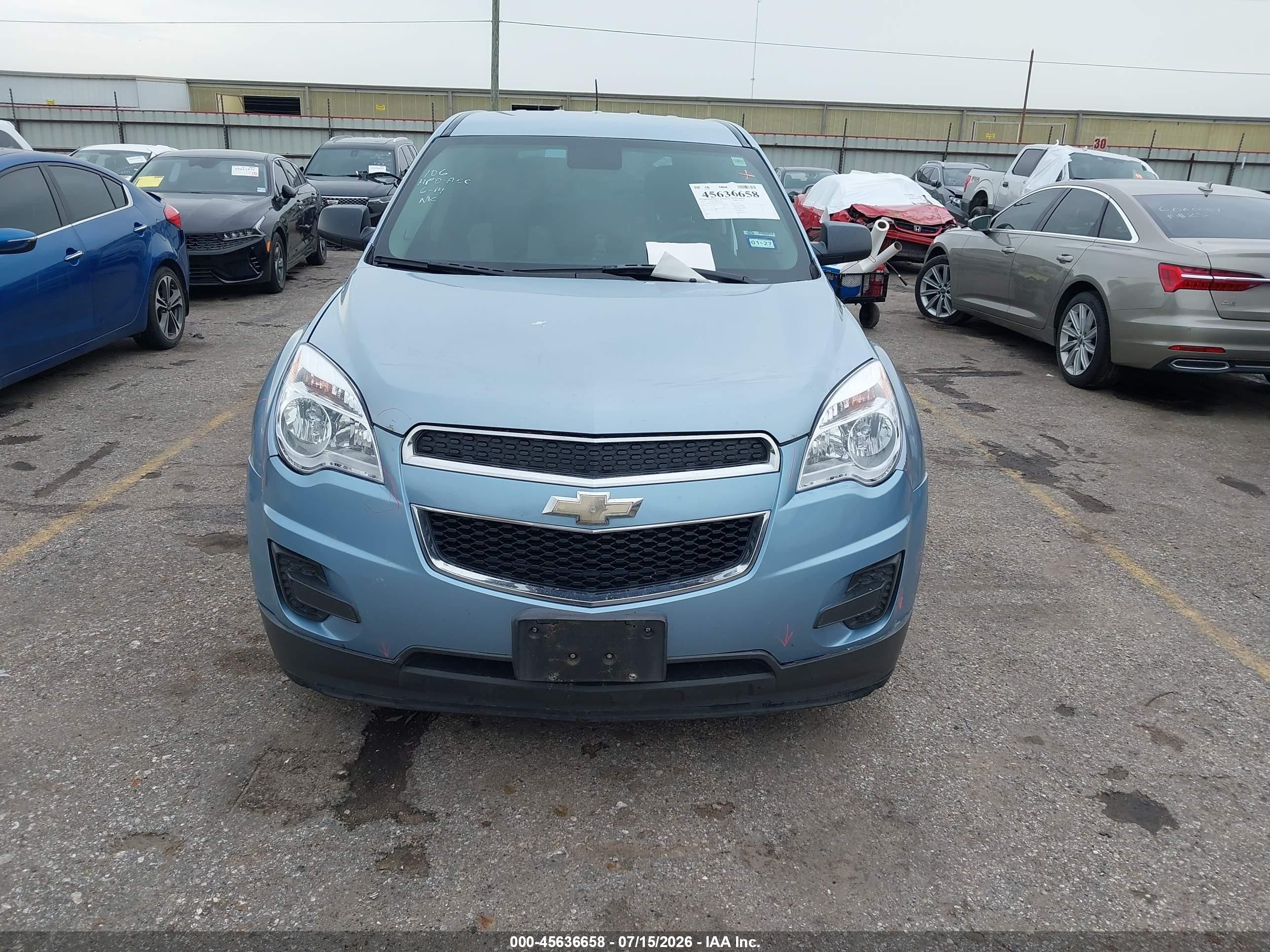 2014 Chevrolet Equinox Ls Light Blue vin: 2GNALAEK3E6152940