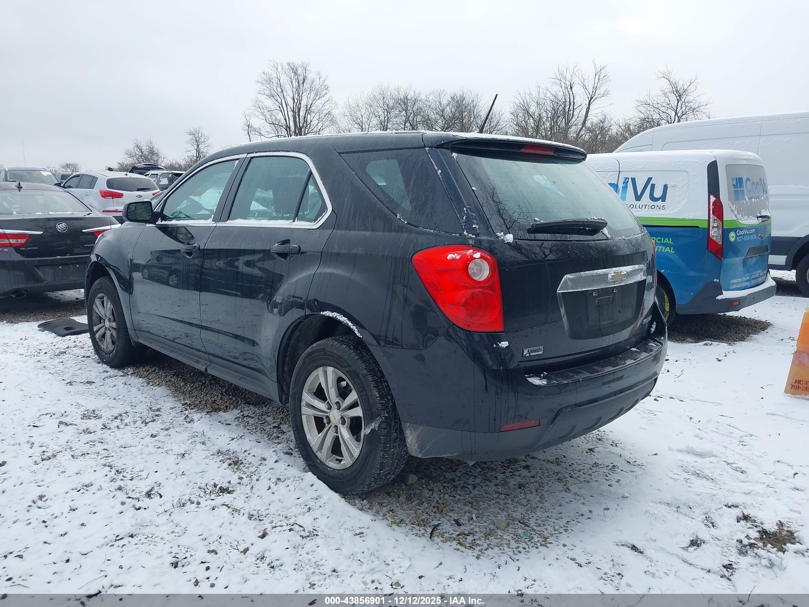 2014 Chevrolet Equinox Ls Black vin: 2GNALAEK3E6182794