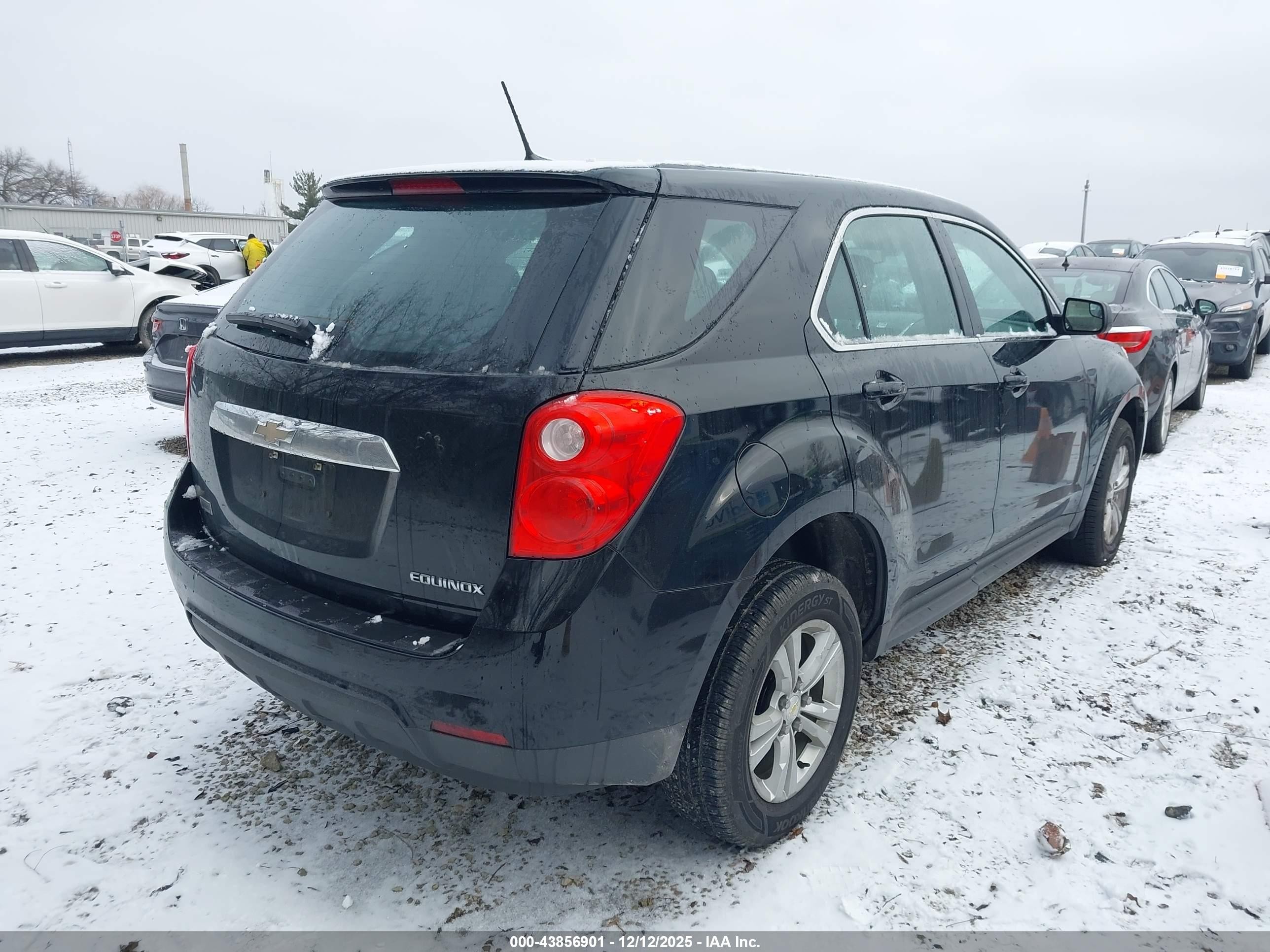 2014 Chevrolet Equinox Ls Black vin: 2GNALAEK3E6182794