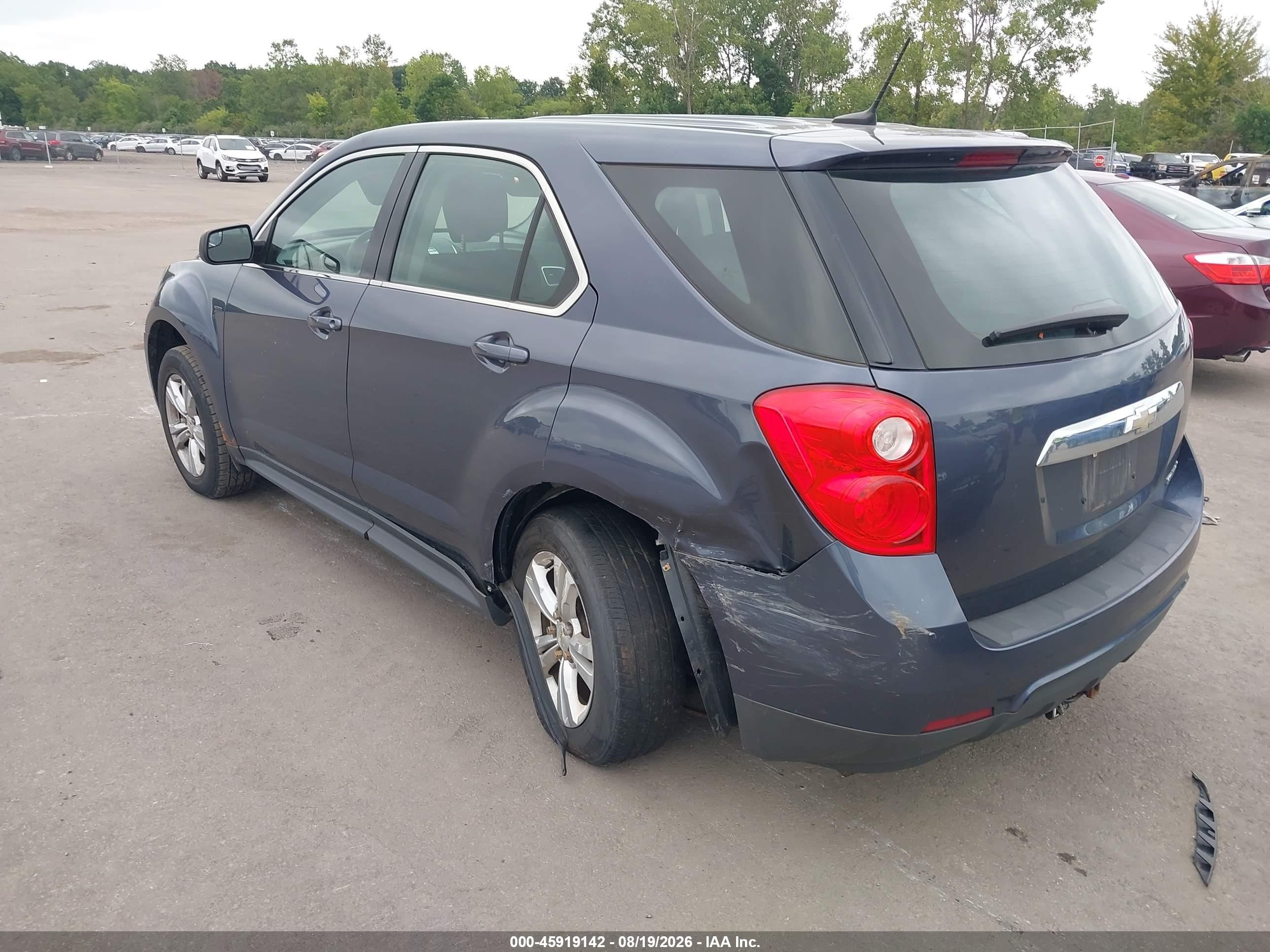 2014 Chevrolet Equinox Ls Blue vin: 2GNALAEK3E6206642