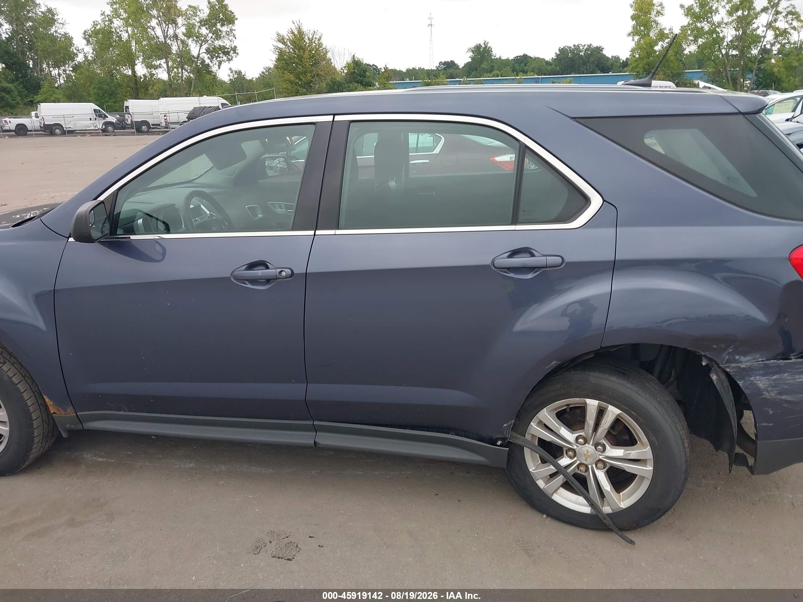 2014 Chevrolet Equinox Ls Blue vin: 2GNALAEK3E6206642