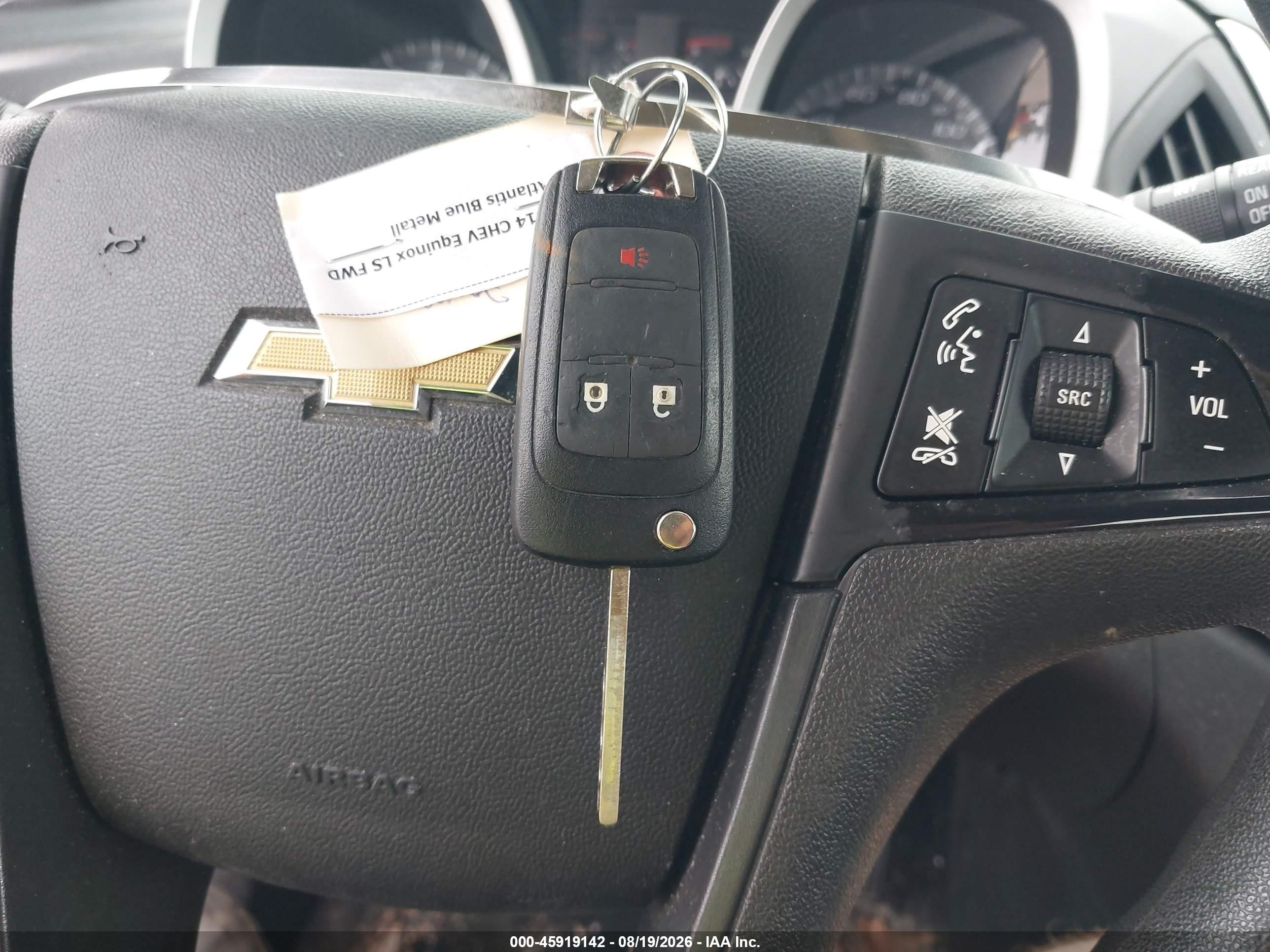2014 Chevrolet Equinox Ls Blue vin: 2GNALAEK3E6206642