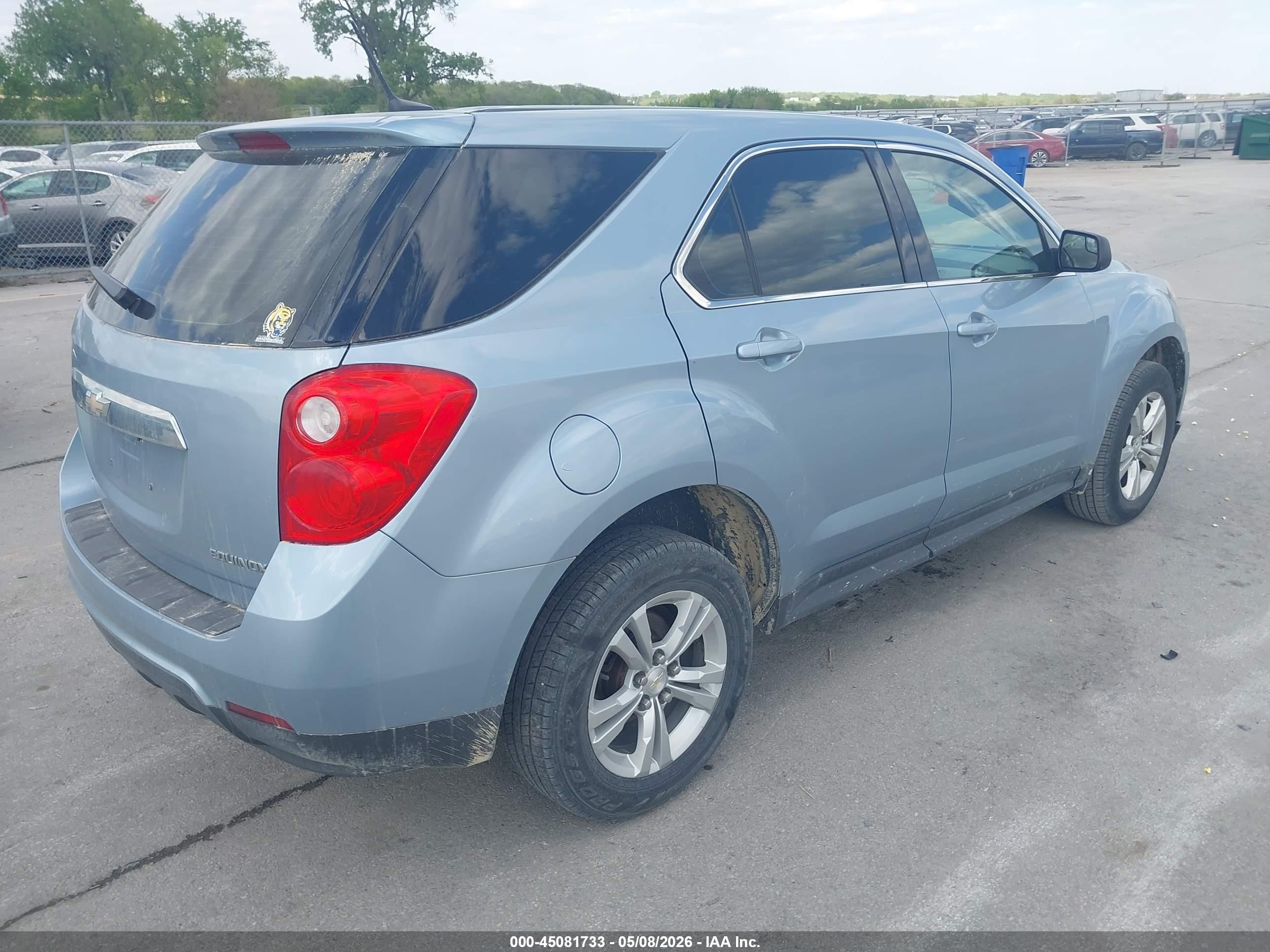 2014 Chevrolet Equinox Ls Blue vin: 2GNALAEK3E6223361