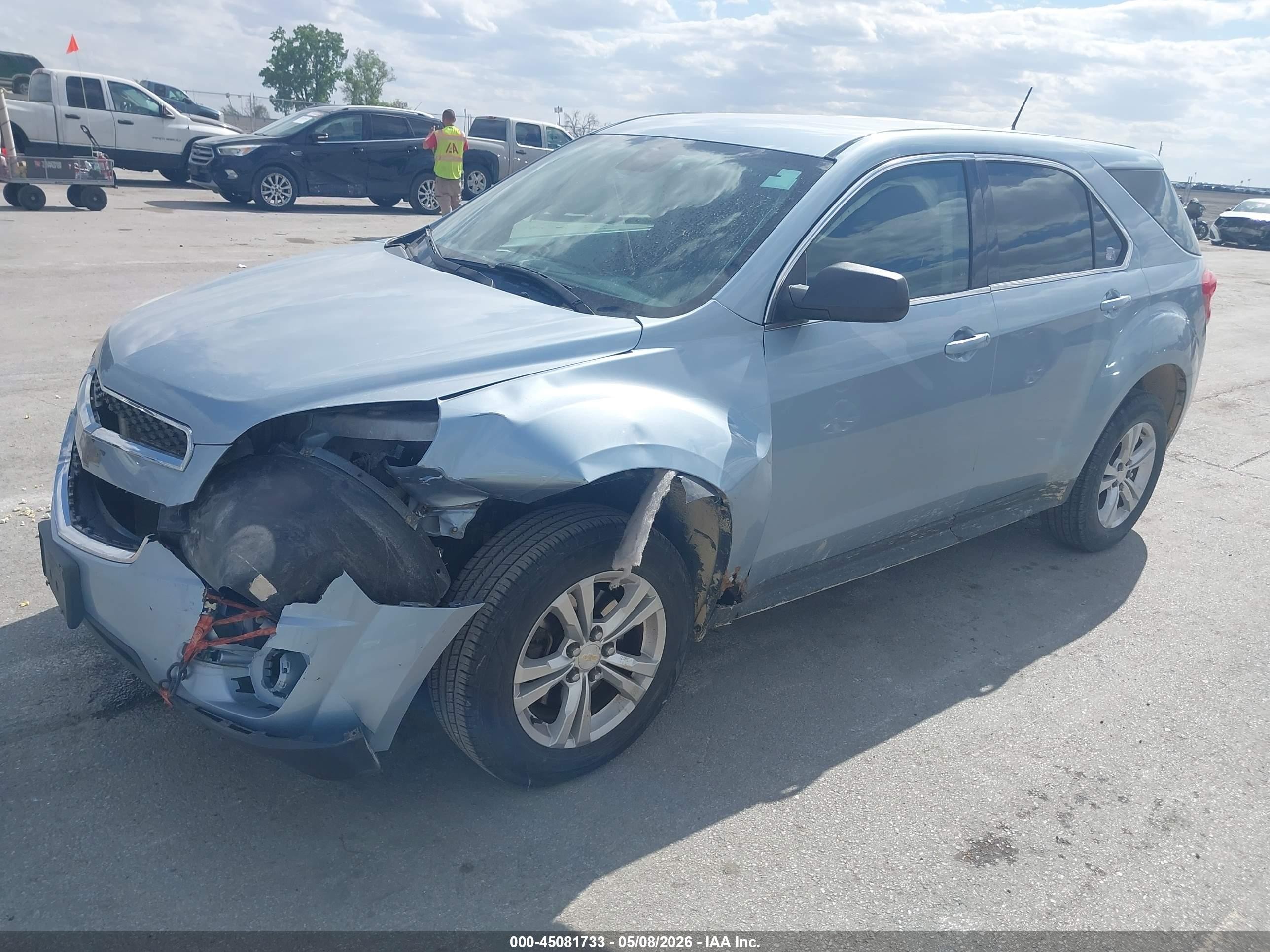 2014 Chevrolet Equinox Ls Blue vin: 2GNALAEK3E6223361