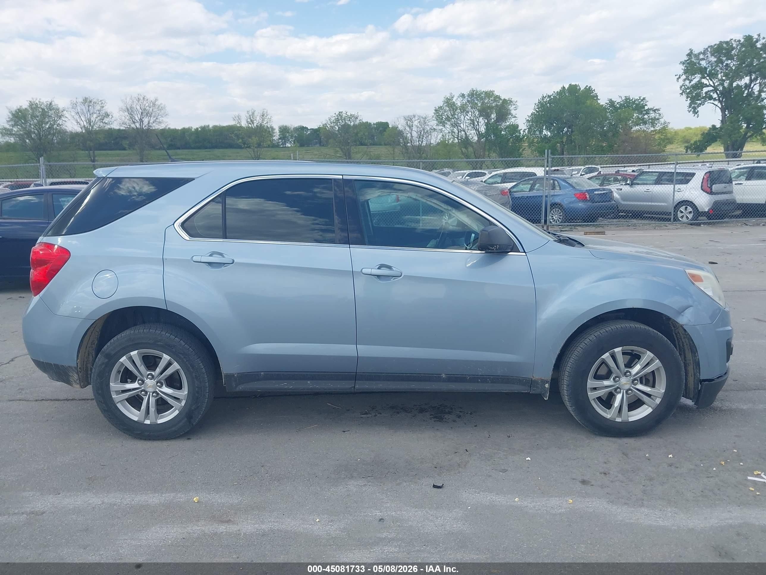 2014 Chevrolet Equinox Ls Blue vin: 2GNALAEK3E6223361