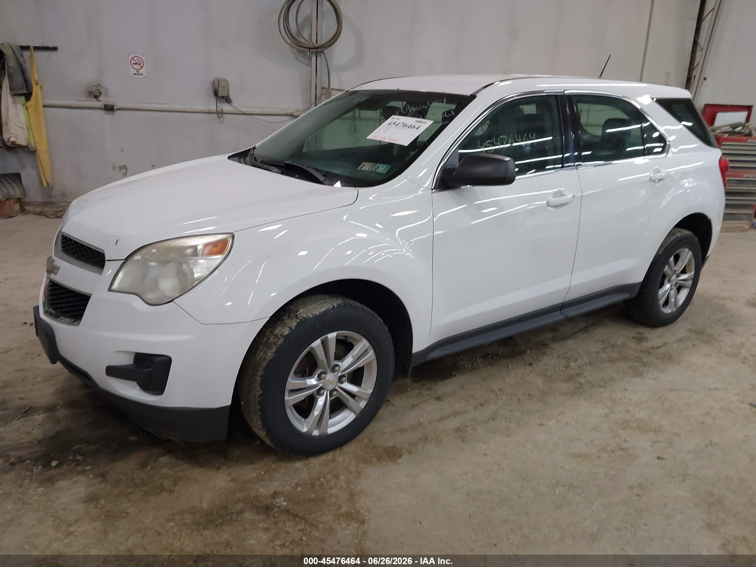 2014 Chevrolet Equinox Ls White vin: 2GNALAEK3E6238734