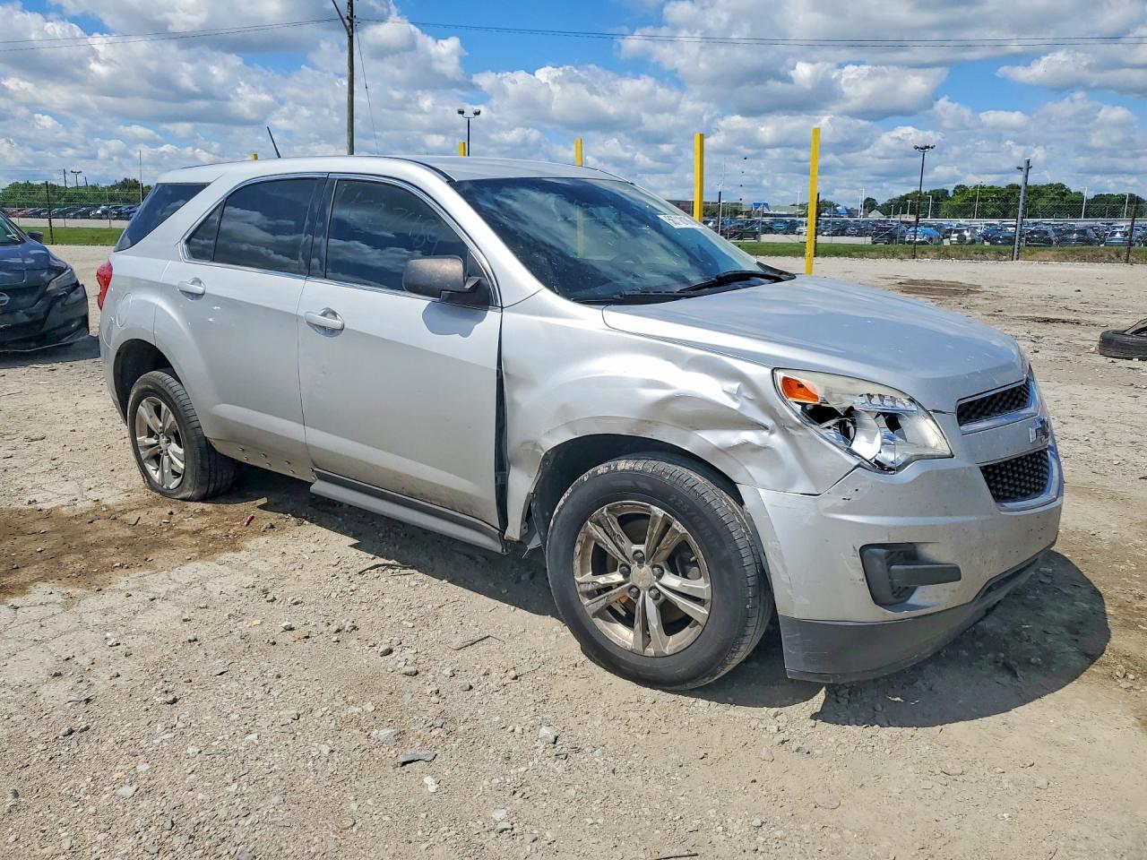 2014 Chevrolet Equinox Ls Silver vin: 2GNALAEK3E6381067