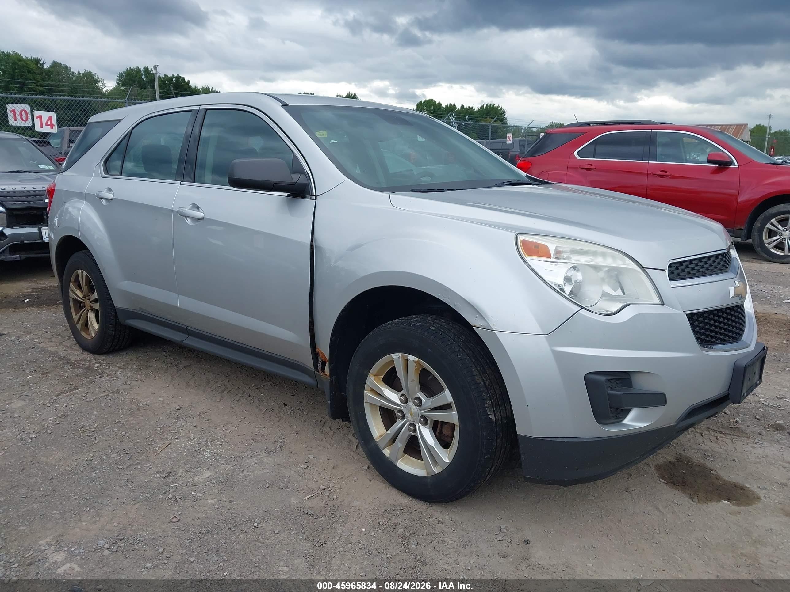 2015 Chevrolet Equinox Ls Silver vin: 2GNALAEK3F1102215