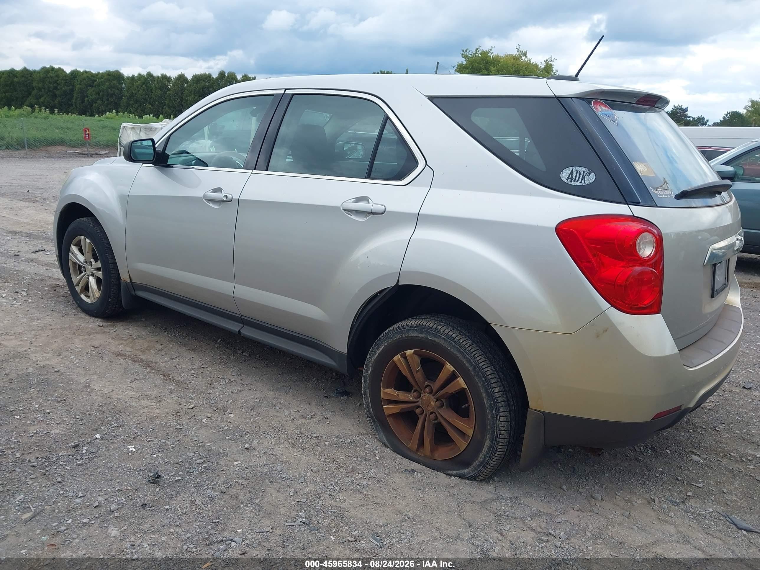 2015 Chevrolet Equinox Ls Silver vin: 2GNALAEK3F1102215