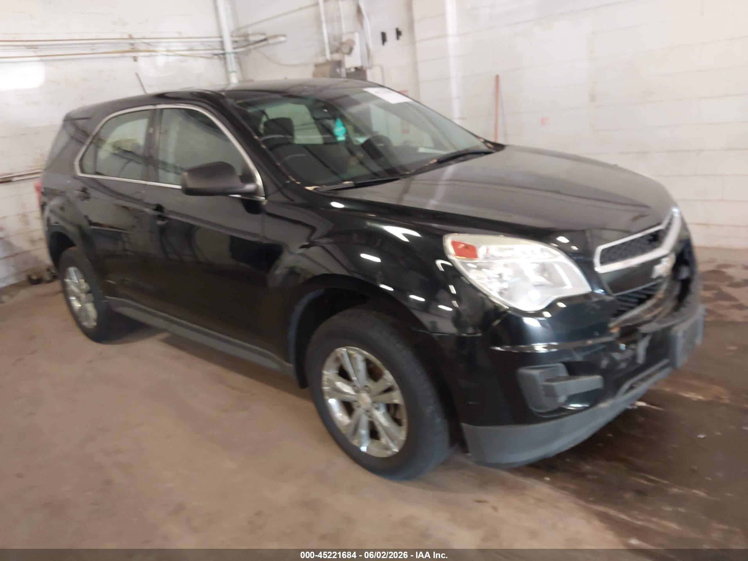 2015 Chevrolet Equinox Ls Black vin: 2GNALAEK3F1115501