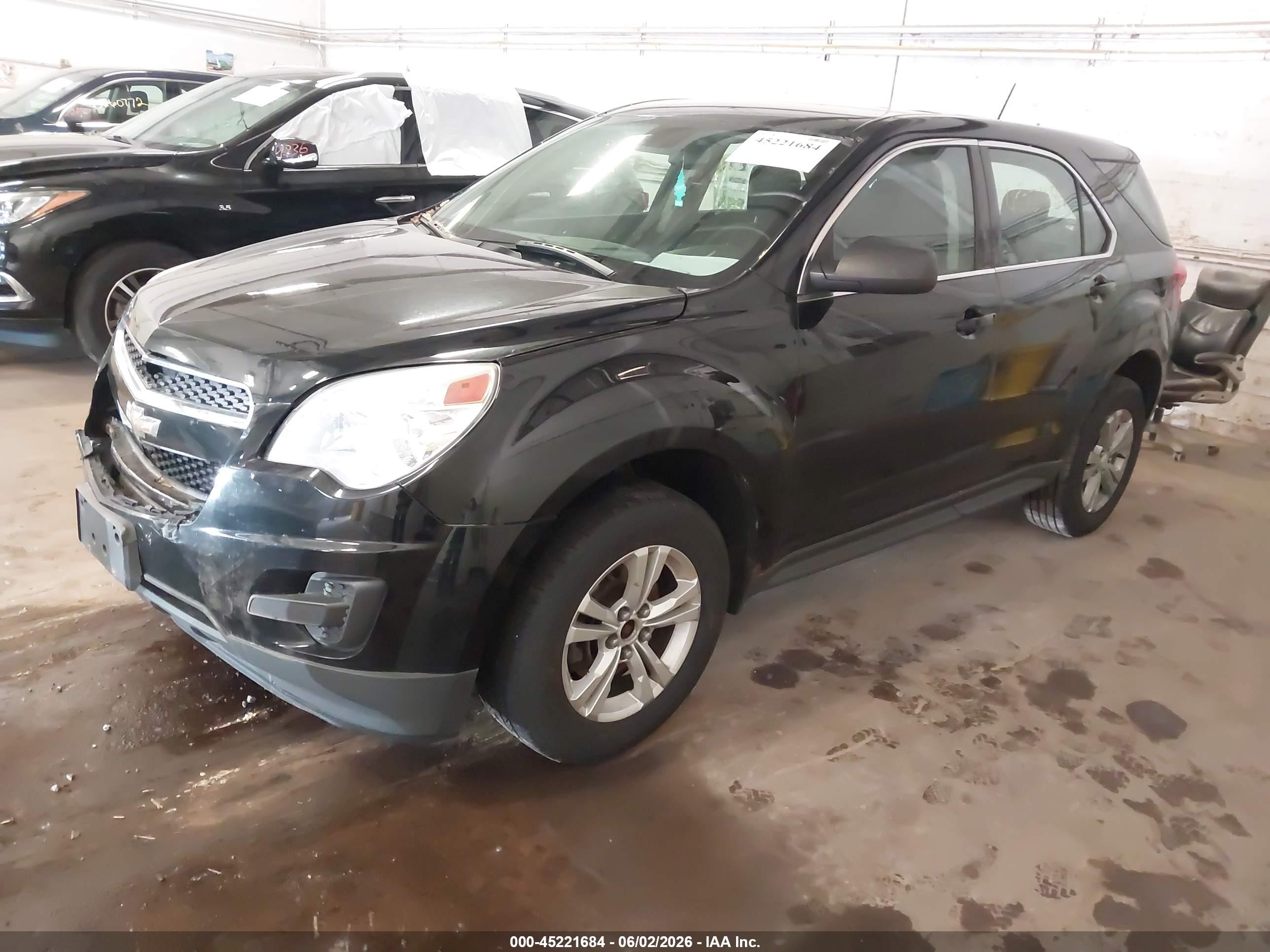 2015 Chevrolet Equinox Ls Black vin: 2GNALAEK3F1115501
