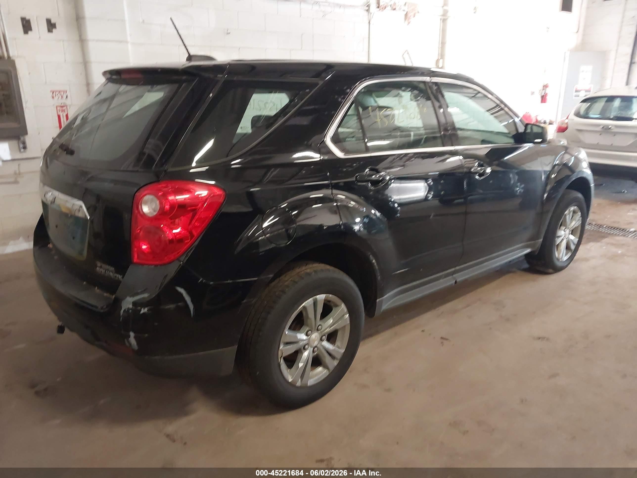2015 Chevrolet Equinox Ls Black vin: 2GNALAEK3F1115501