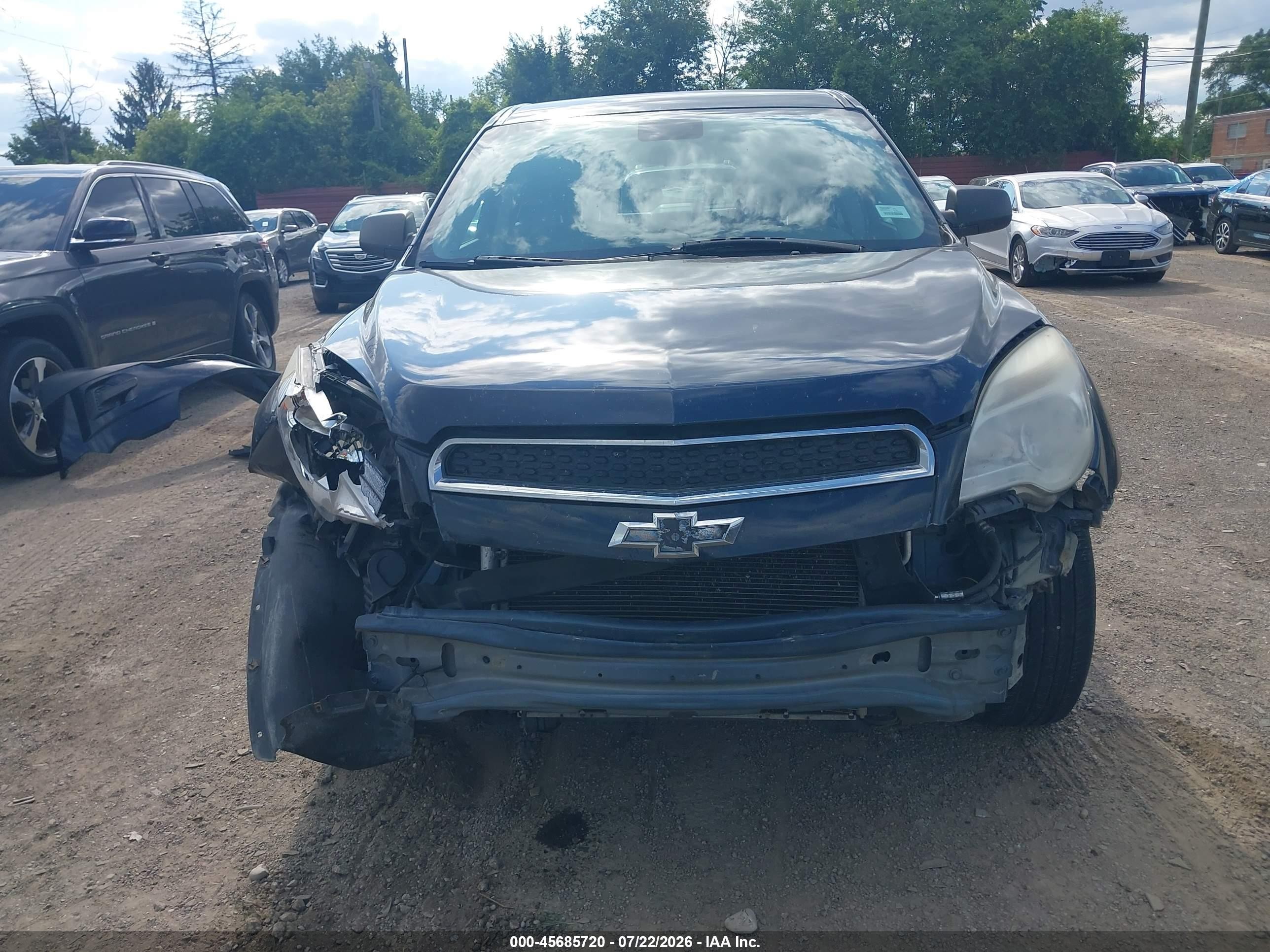 2015 Chevrolet Equinox Ls Blue vin: 2GNALAEK3F1136011