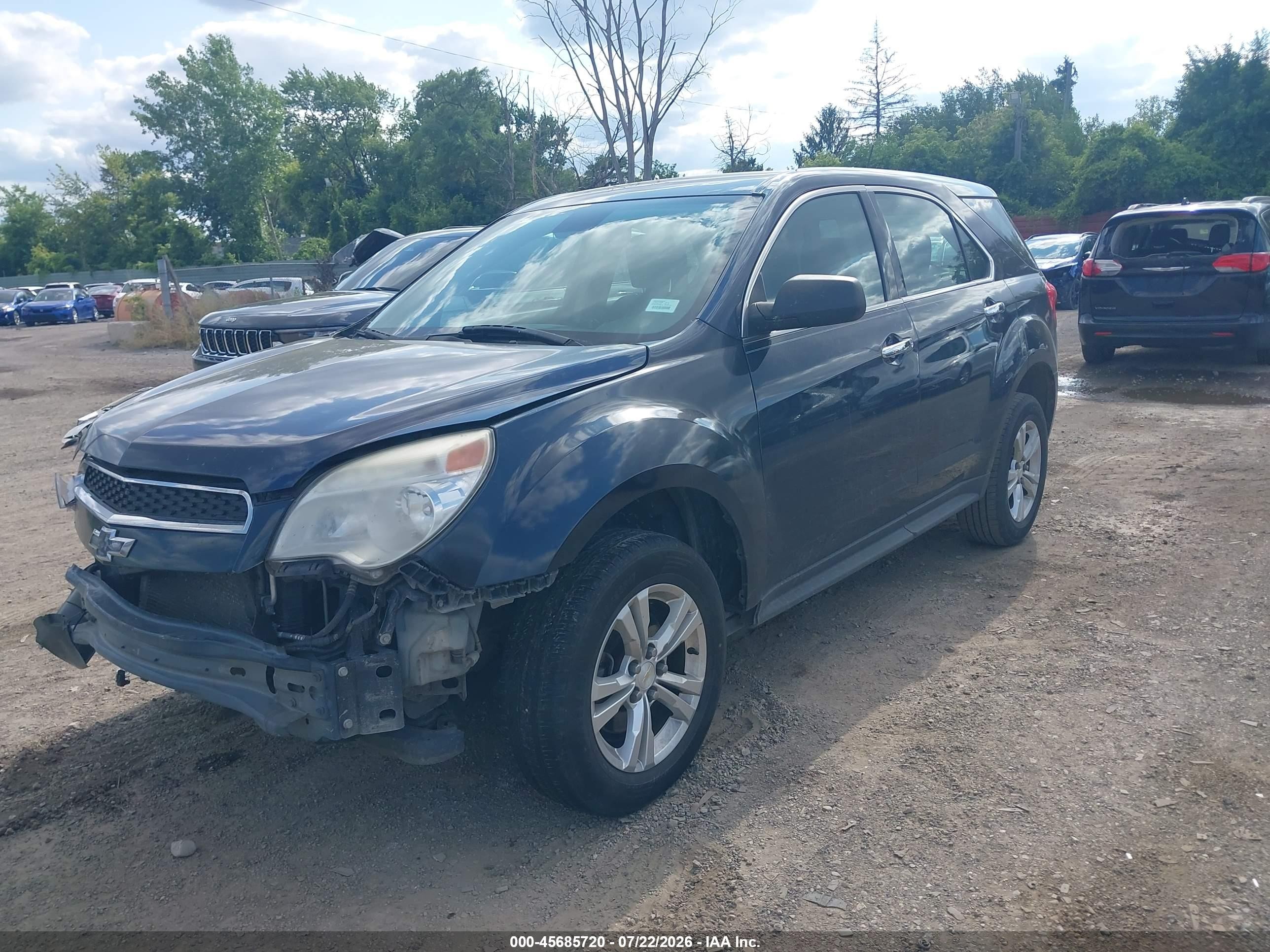 2015 Chevrolet Equinox Ls Blue vin: 2GNALAEK3F1136011