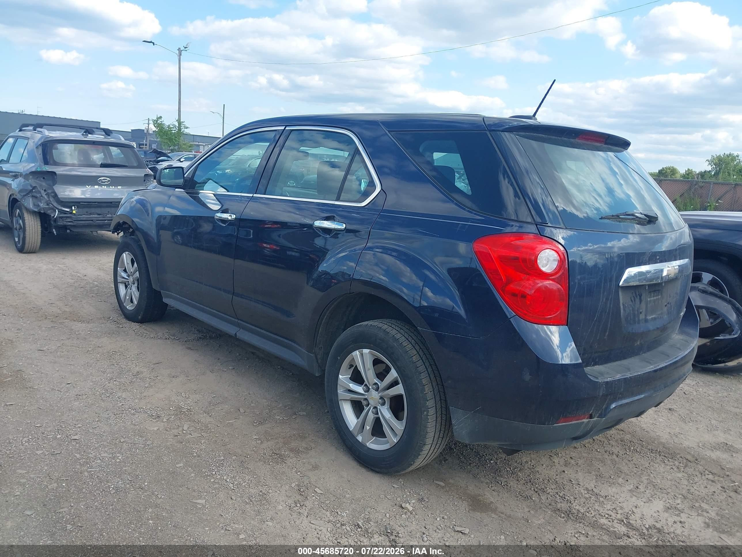 2015 Chevrolet Equinox Ls Blue vin: 2GNALAEK3F1136011