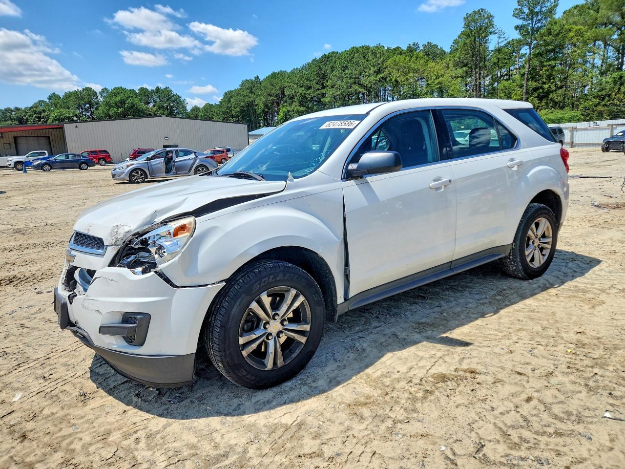2015 Chevrolet Equinox Ls White vin: 2GNALAEK3F1162821