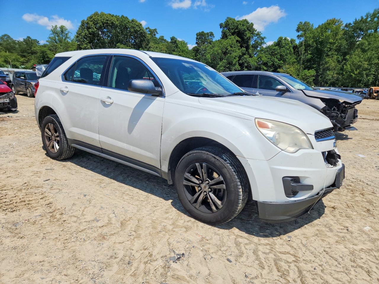 2015 Chevrolet Equinox Ls White vin: 2GNALAEK3F1162821