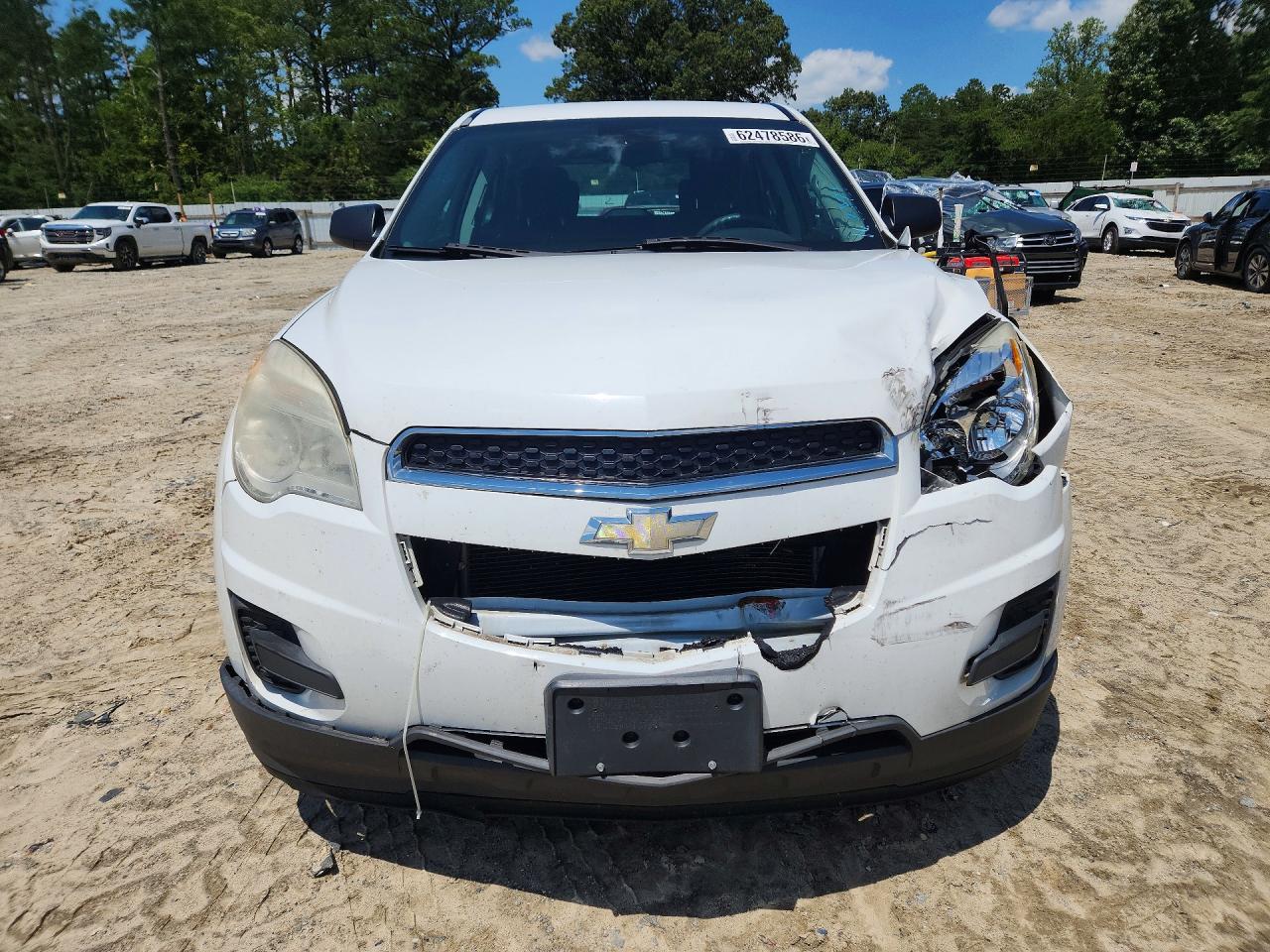 2015 Chevrolet Equinox Ls White vin: 2GNALAEK3F1162821