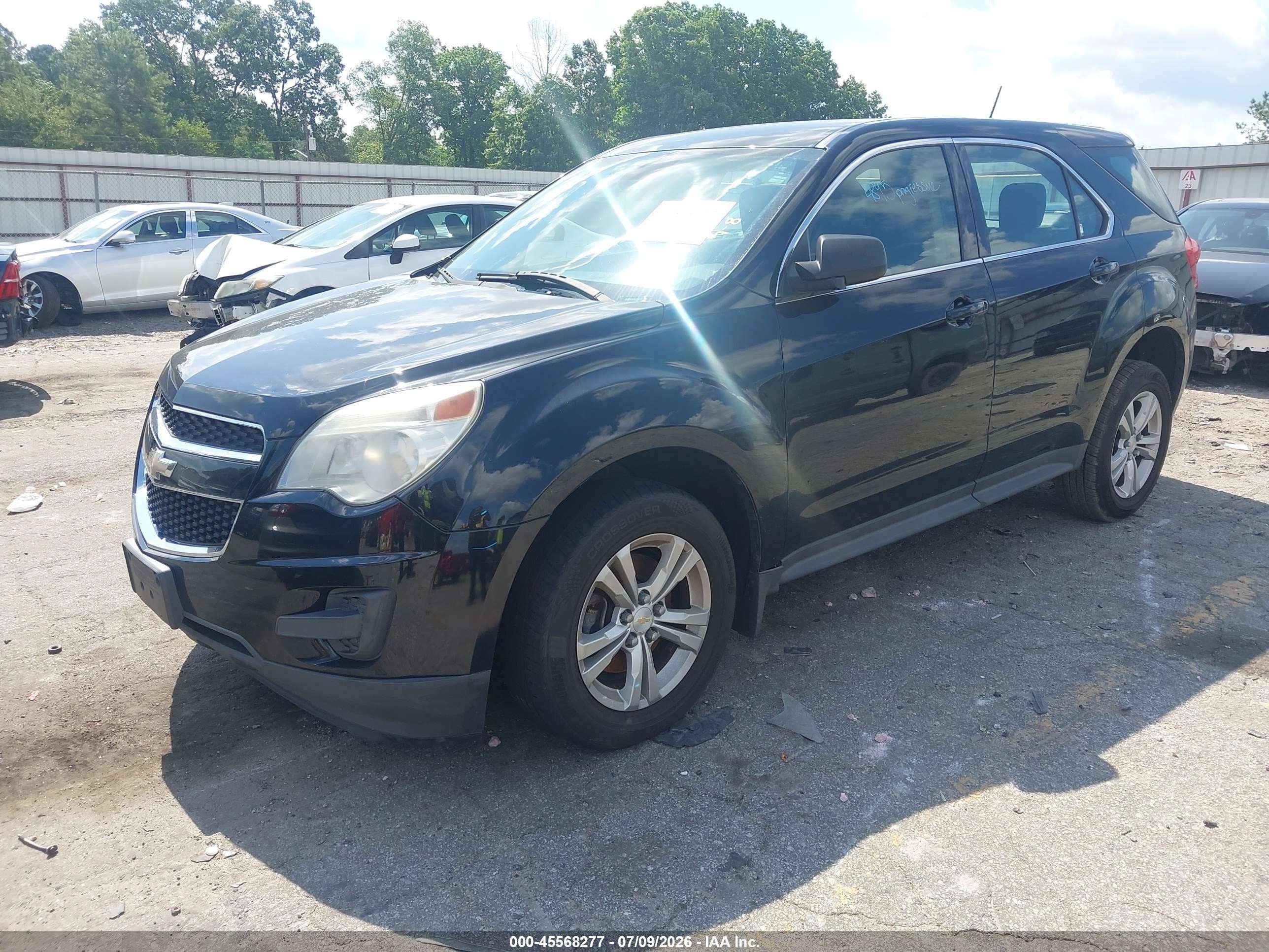 2015 Chevrolet Equinox Ls Black vin: 2GNALAEK3F1179876