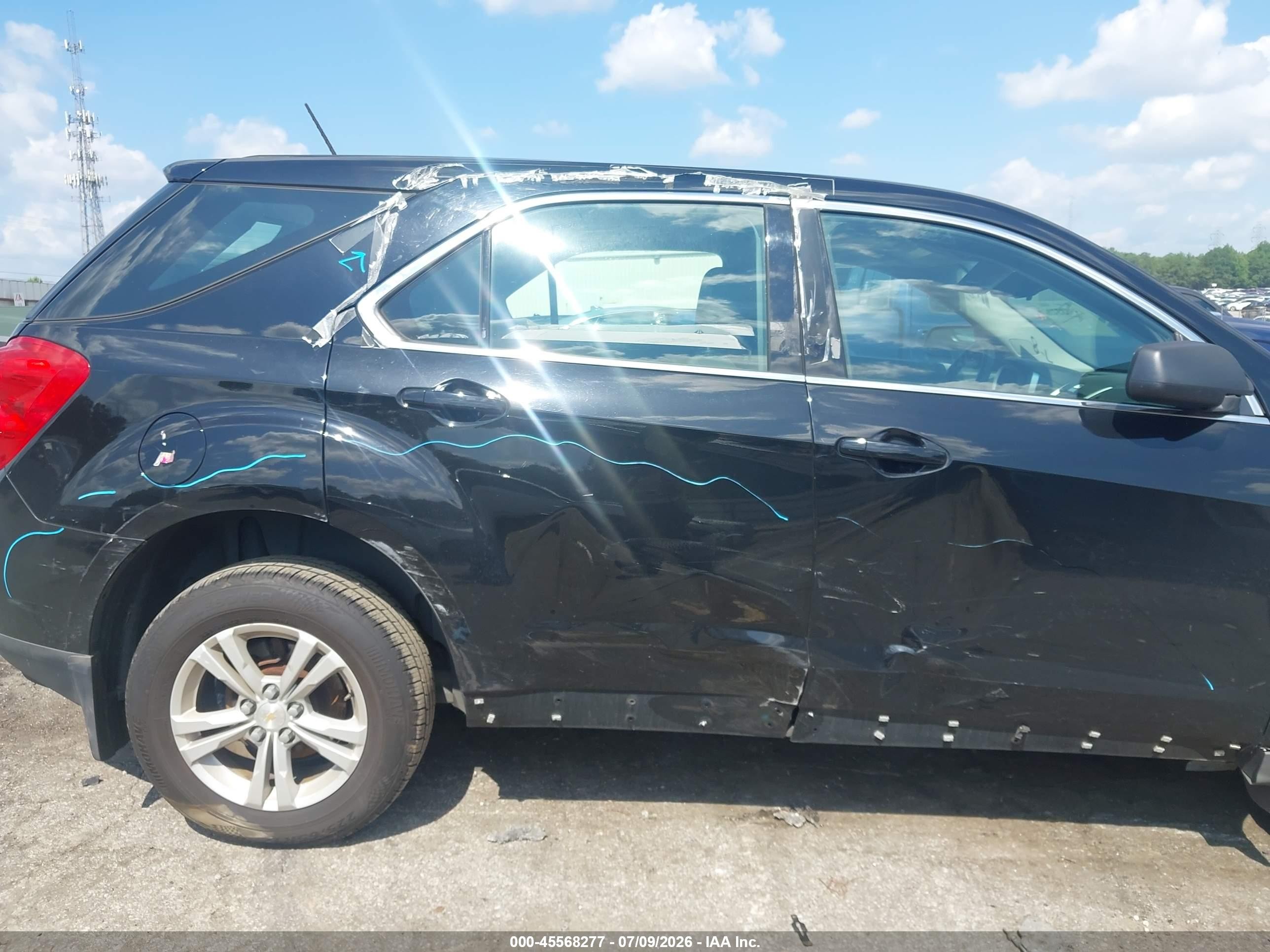 2015 Chevrolet Equinox Ls Black vin: 2GNALAEK3F1179876
