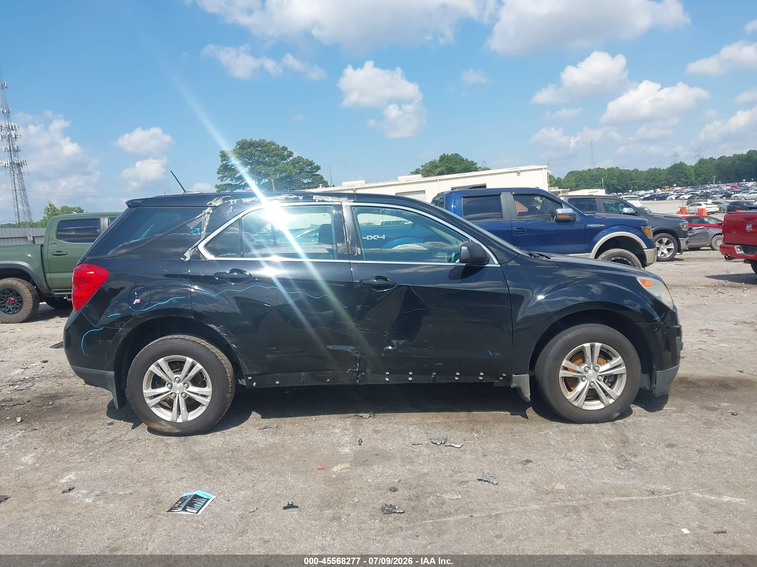 2015 Chevrolet Equinox Ls Black vin: 2GNALAEK3F1179876