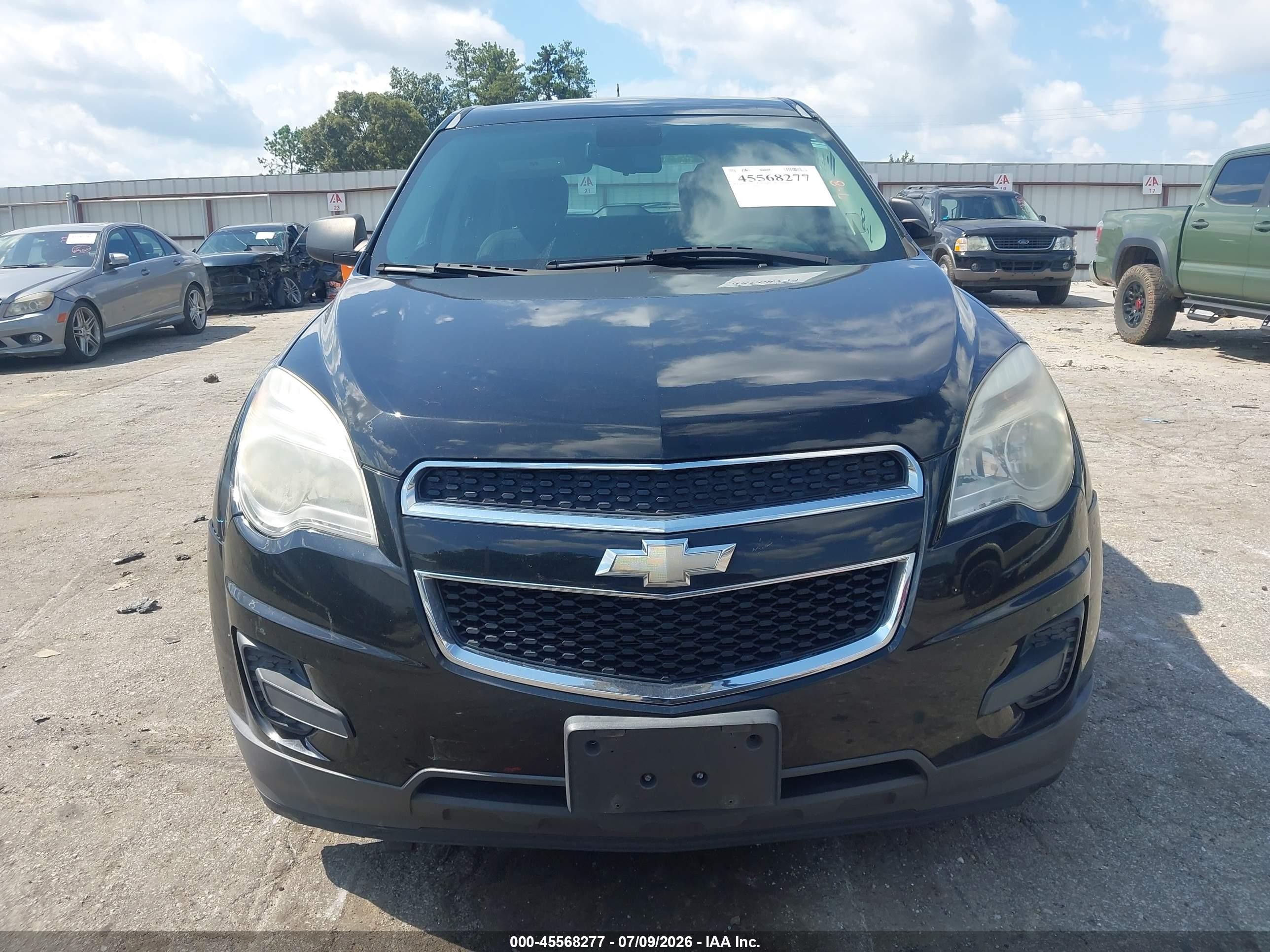2015 Chevrolet Equinox Ls Black vin: 2GNALAEK3F1179876