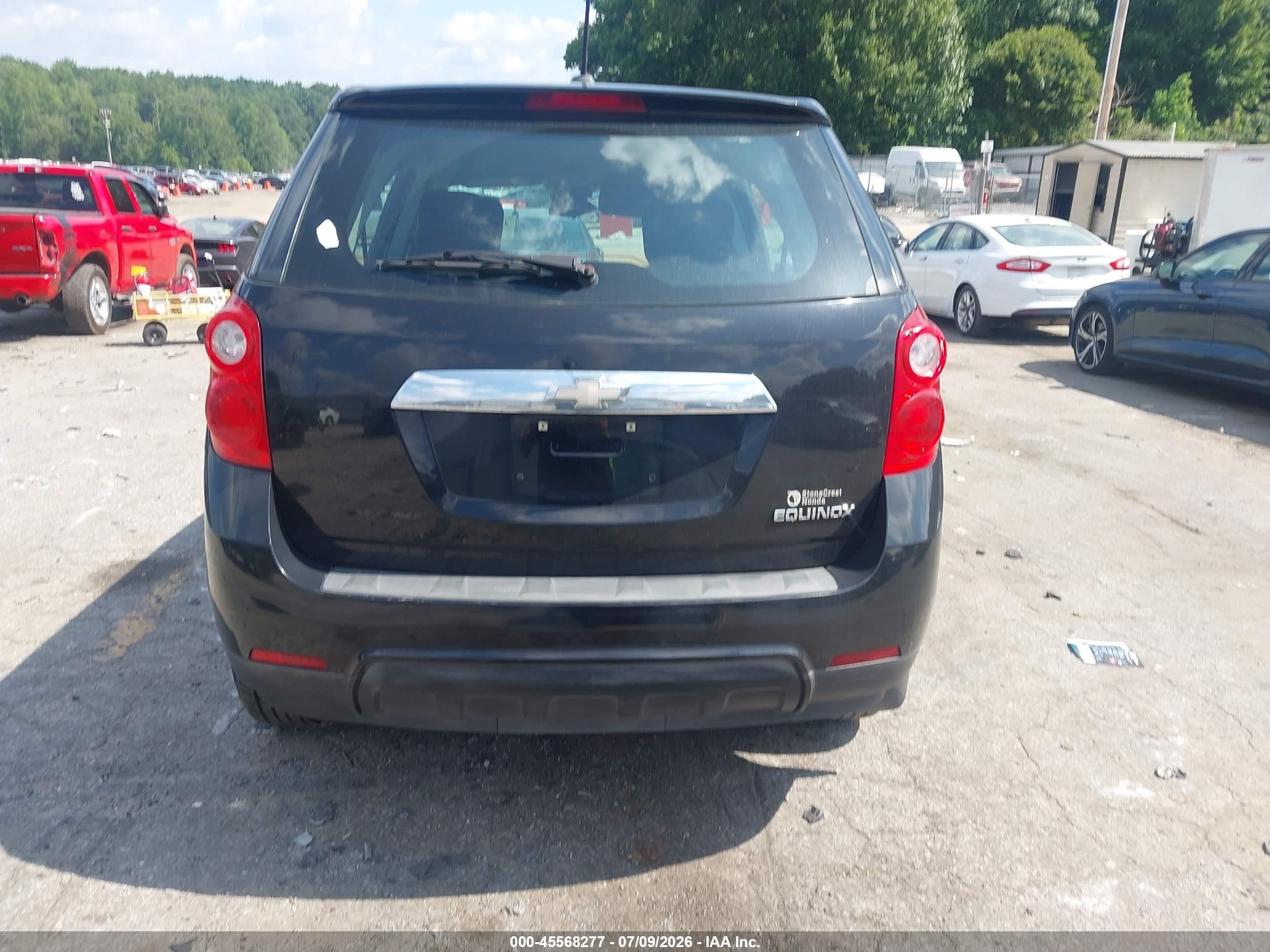 2015 Chevrolet Equinox Ls Black vin: 2GNALAEK3F1179876