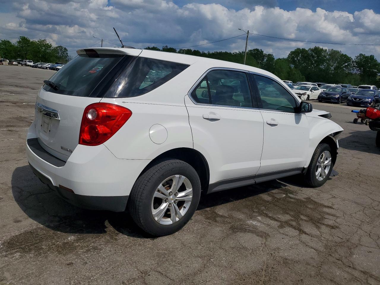 2015 Chevrolet Equinox Ls White vin: 2GNALAEK3F6203984