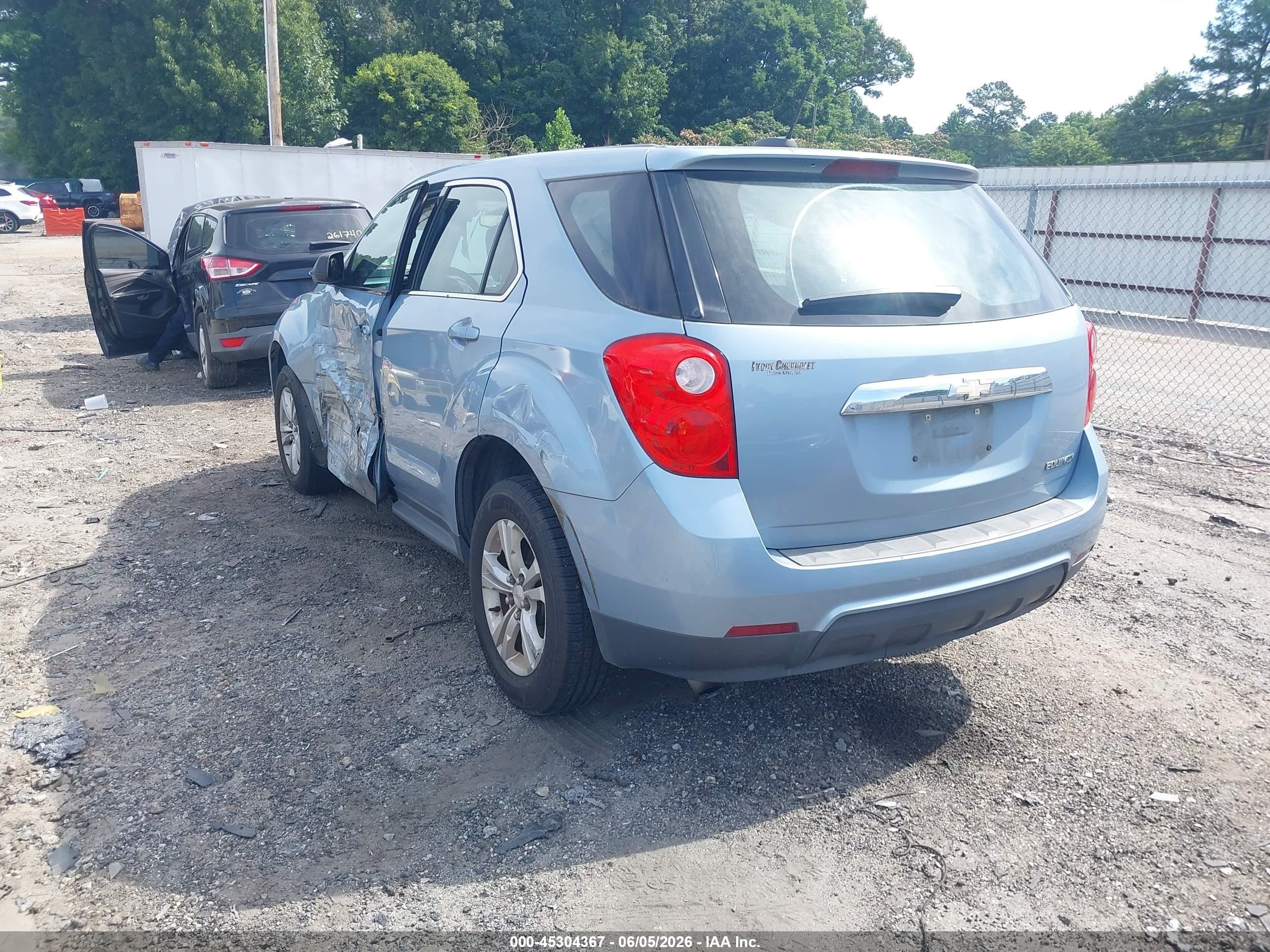 2015 Chevrolet Equinox Ls Blue vin: 2GNALAEK3F6289278