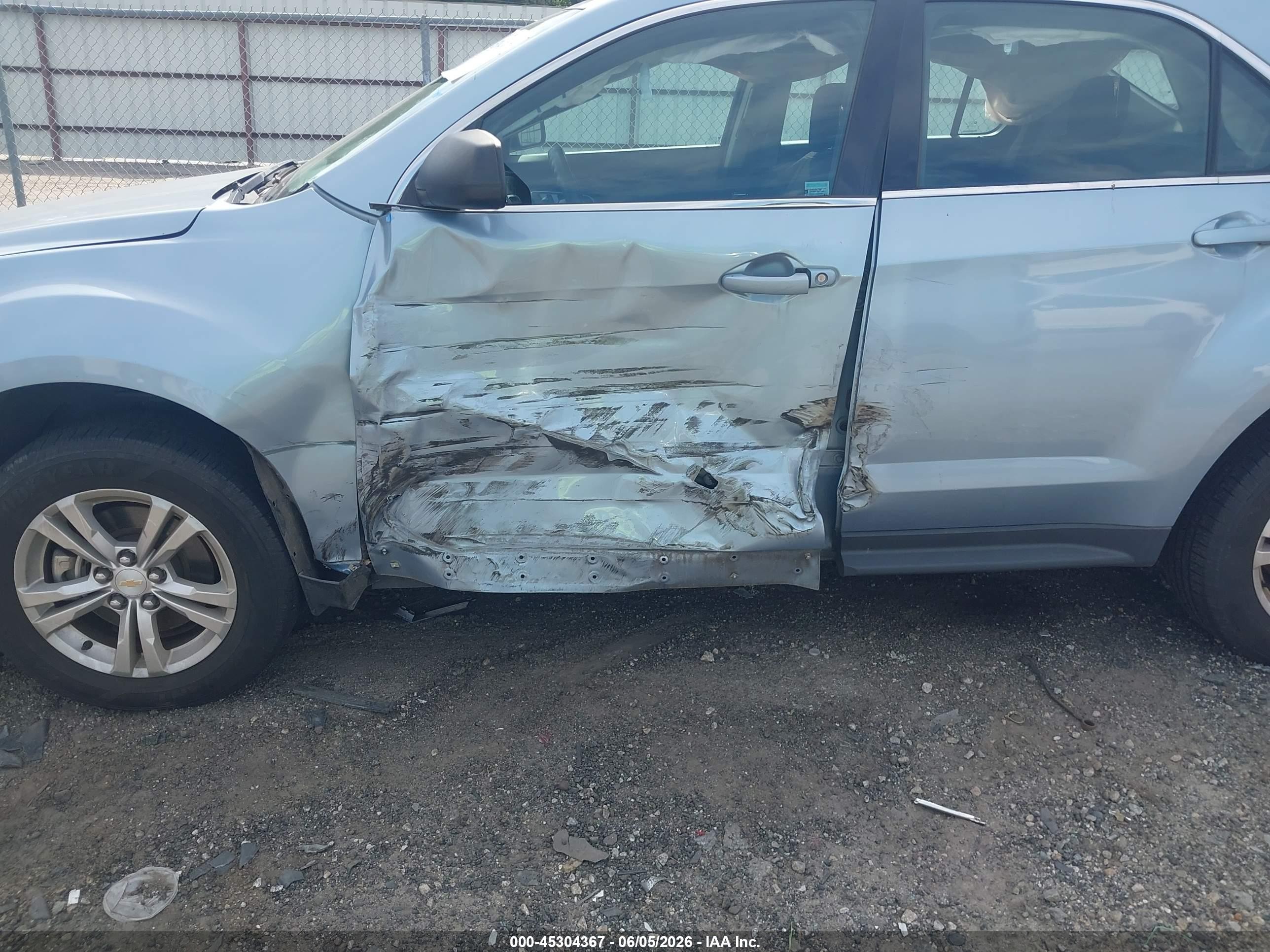 2015 Chevrolet Equinox Ls Blue vin: 2GNALAEK3F6289278