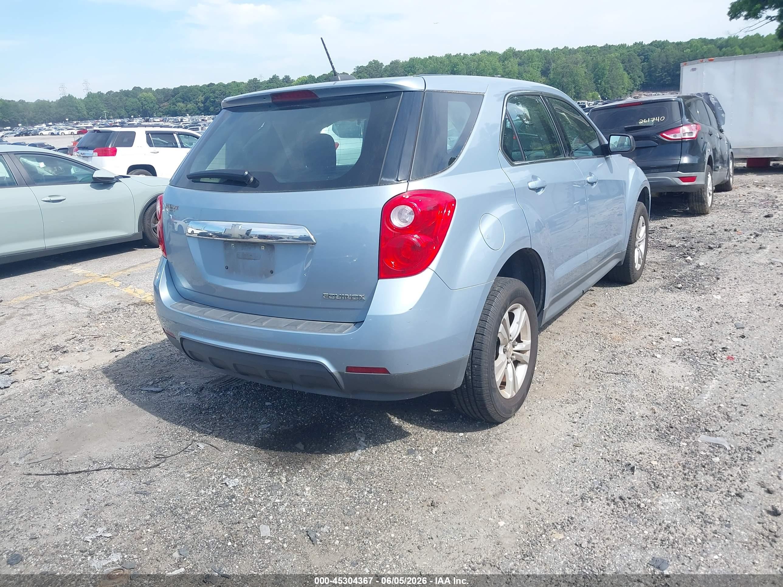 2015 Chevrolet Equinox Ls Blue vin: 2GNALAEK3F6289278