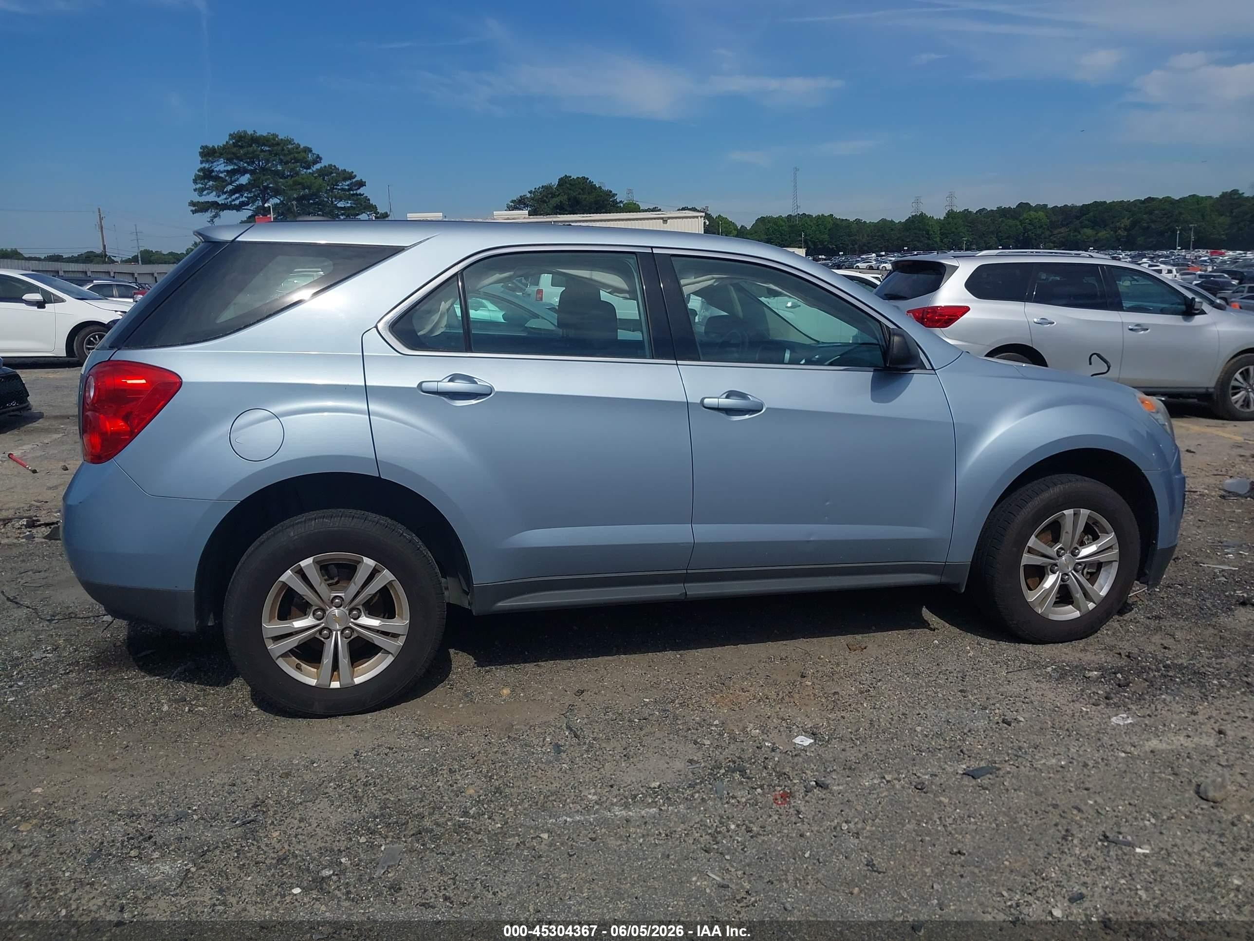 2015 Chevrolet Equinox Ls Blue vin: 2GNALAEK3F6289278