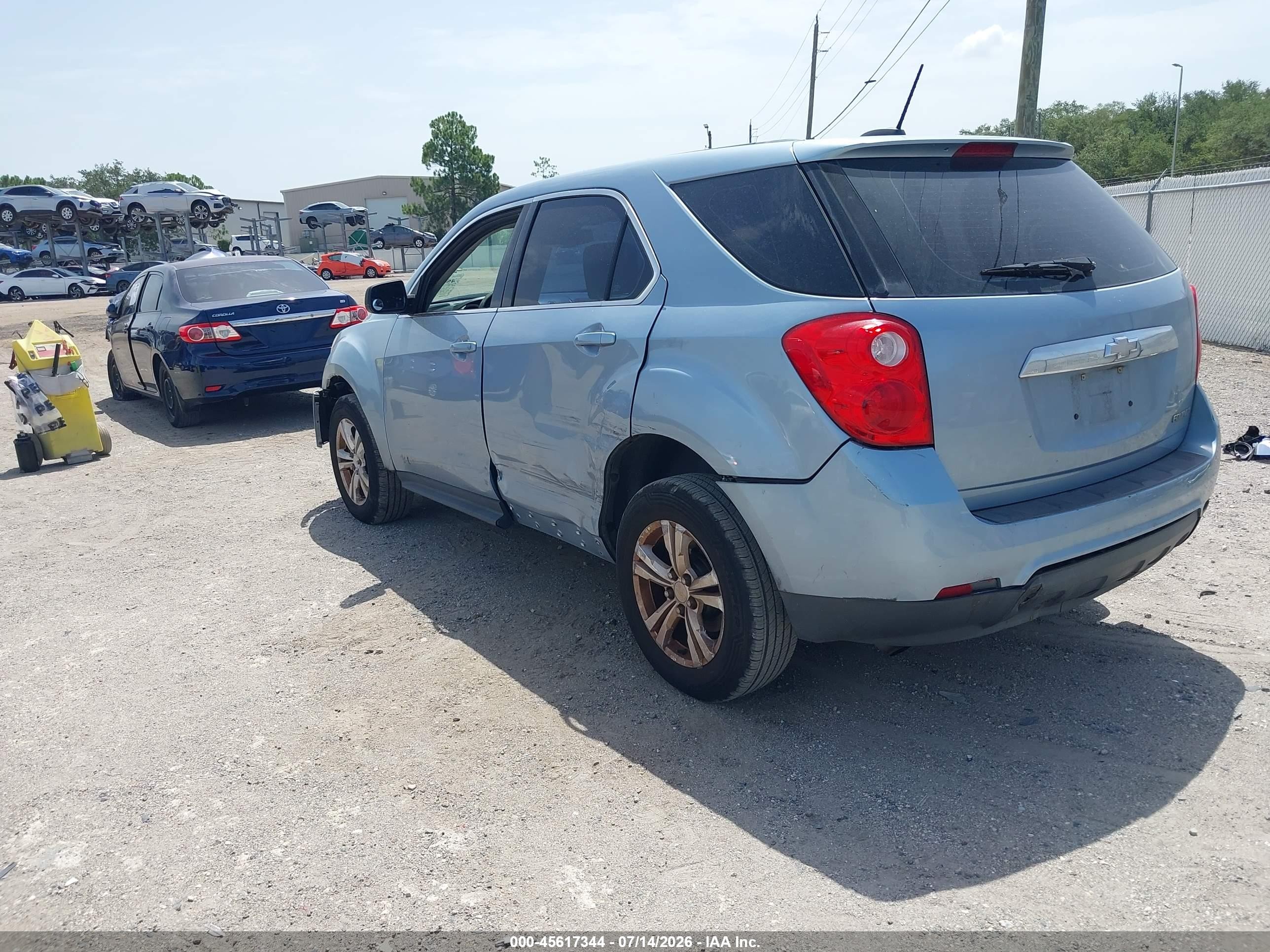 2015 Chevrolet Equinox Ls Blue vin: 2GNALAEK3F6325213