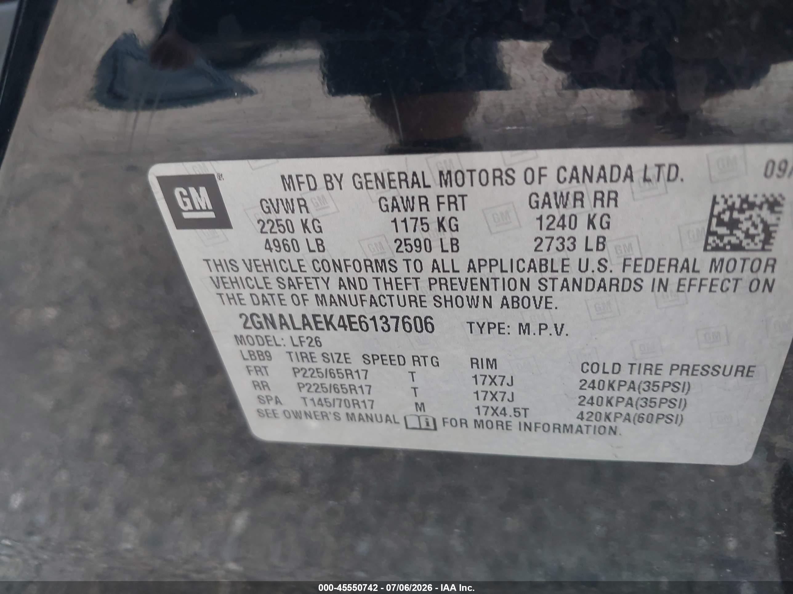 2014 Chevrolet Equinox Ls Black vin: 2GNALAEK4E6137606