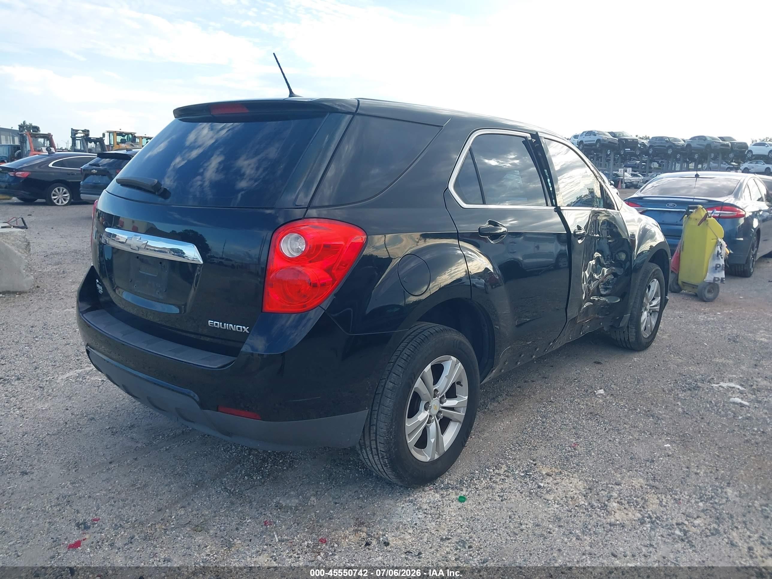 2014 Chevrolet Equinox Ls Black vin: 2GNALAEK4E6137606