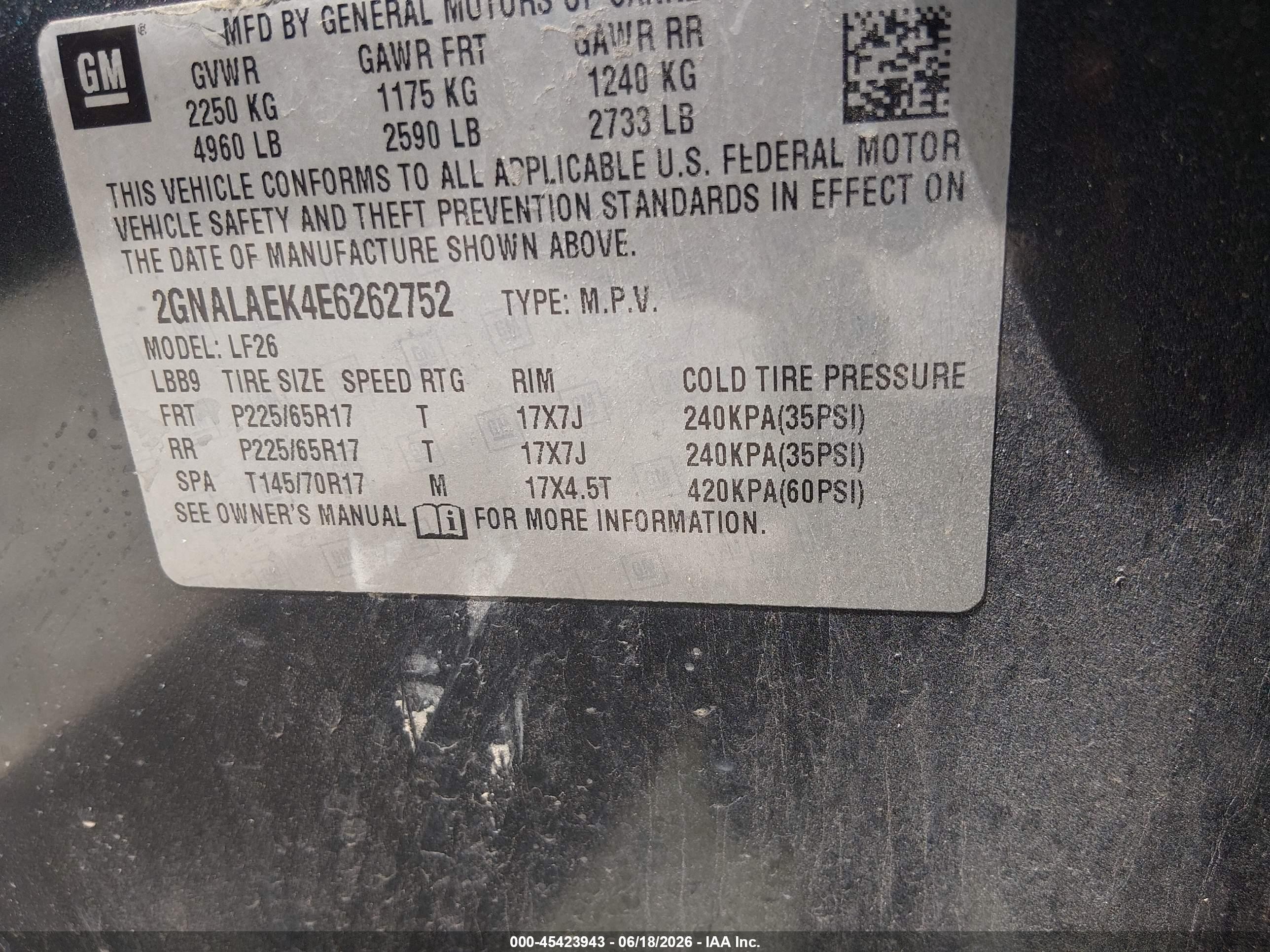 2014 Chevrolet Equinox Ls Gray vin: 2GNALAEK4E6262752