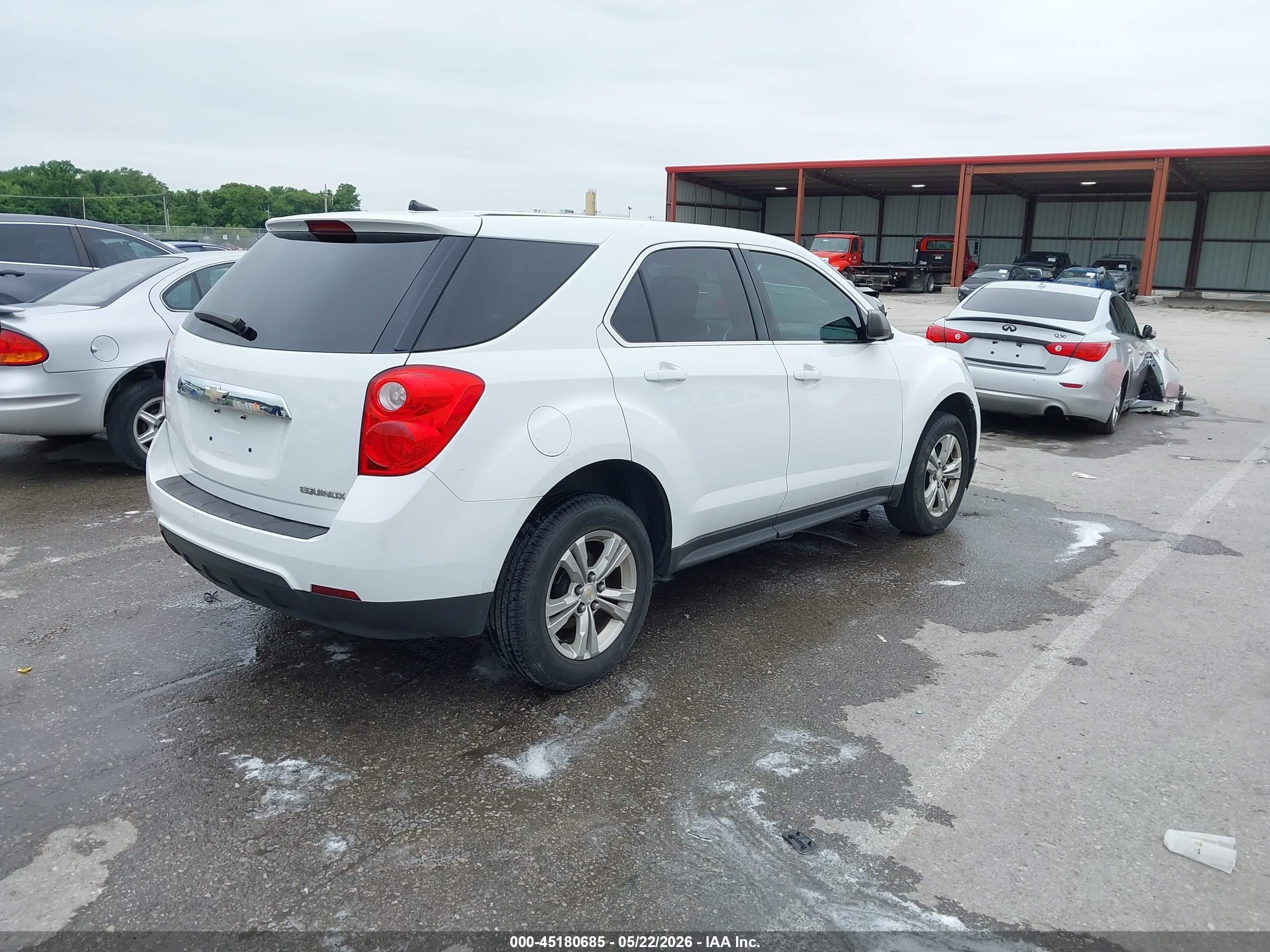2014 Chevrolet Equinox Ls White vin: 2GNALAEK4E6339460