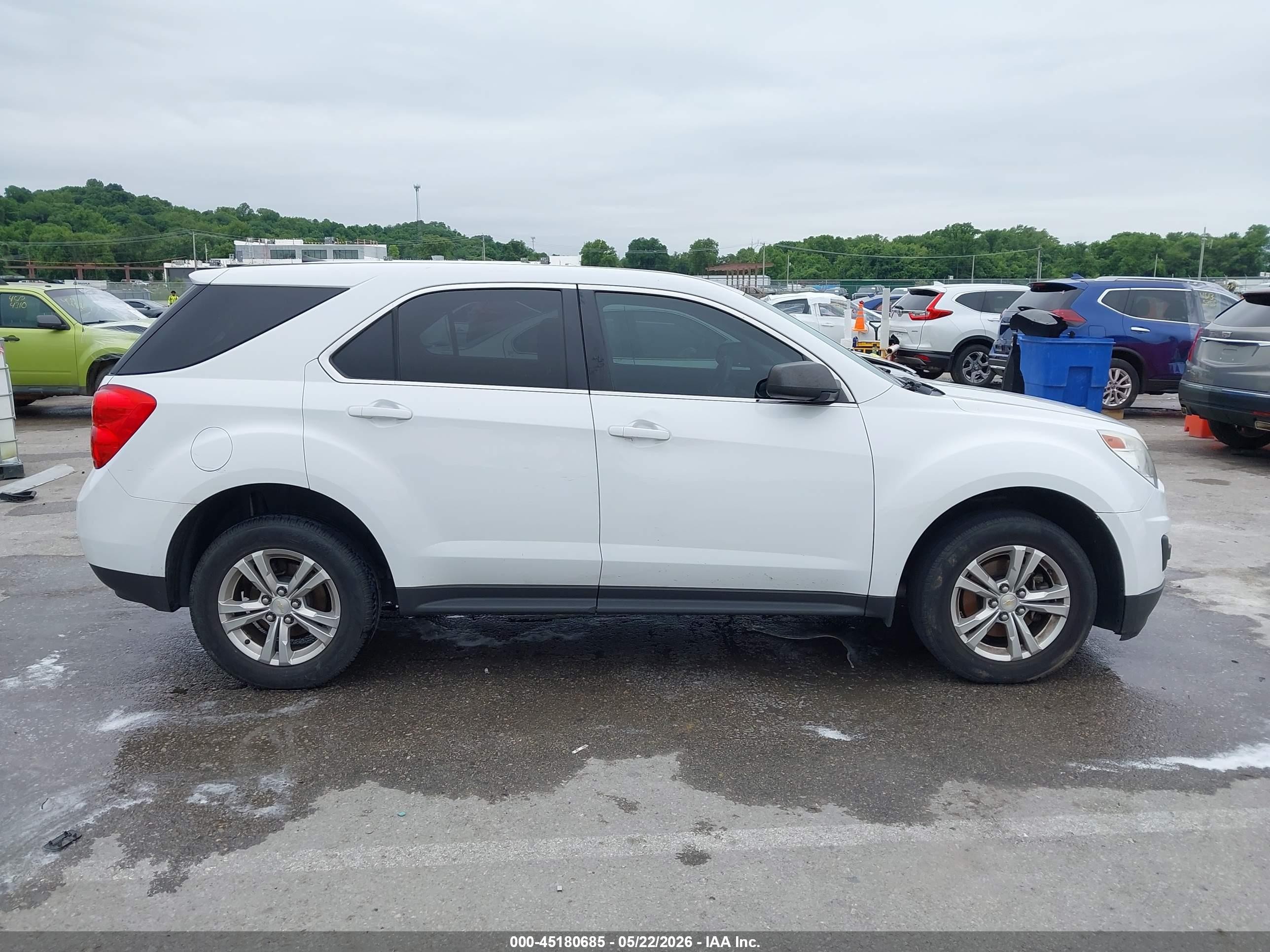2014 Chevrolet Equinox Ls White vin: 2GNALAEK4E6339460