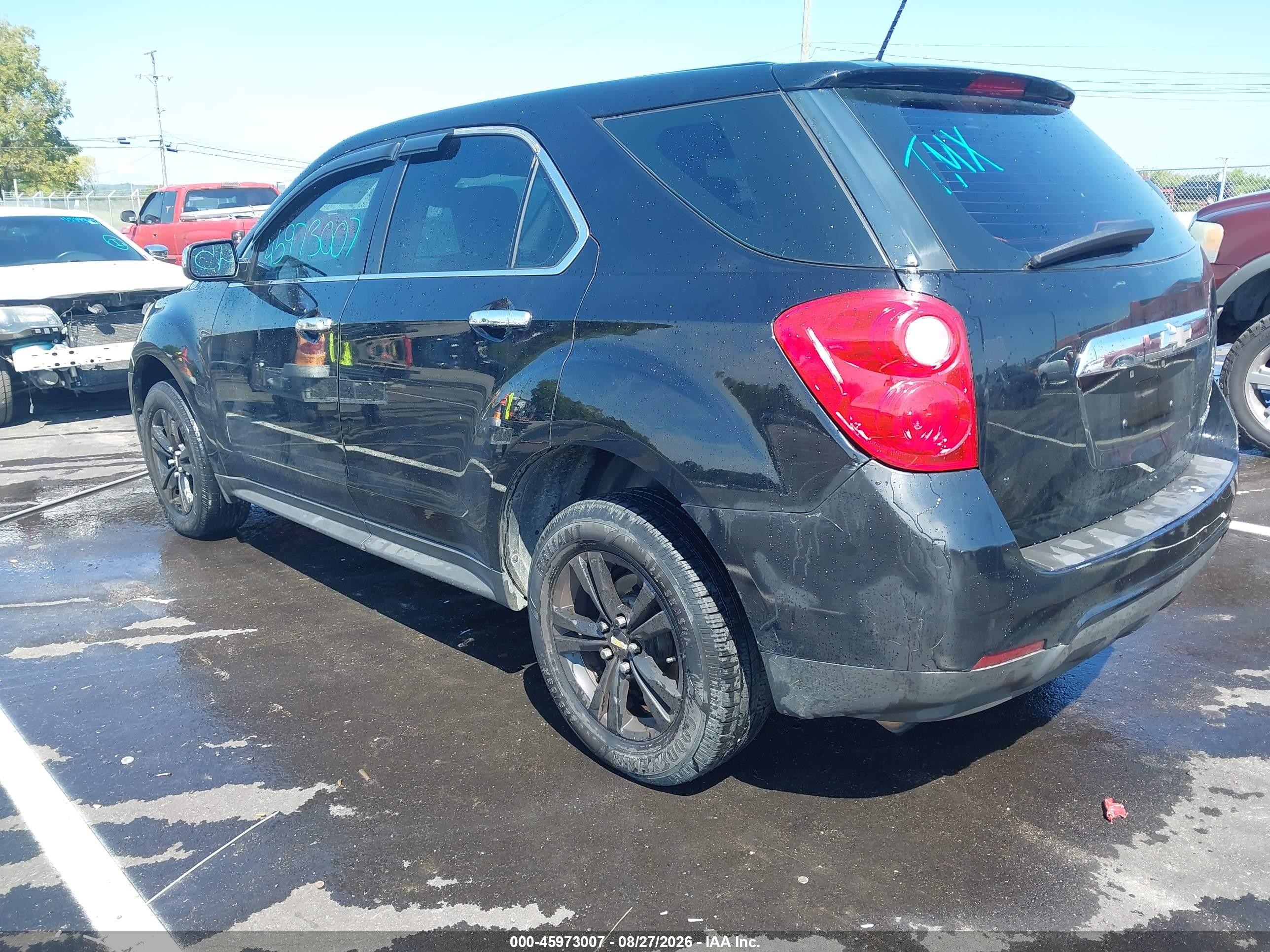 2015 Chevrolet Equinox Ls Black vin: 2GNALAEK4F1102711