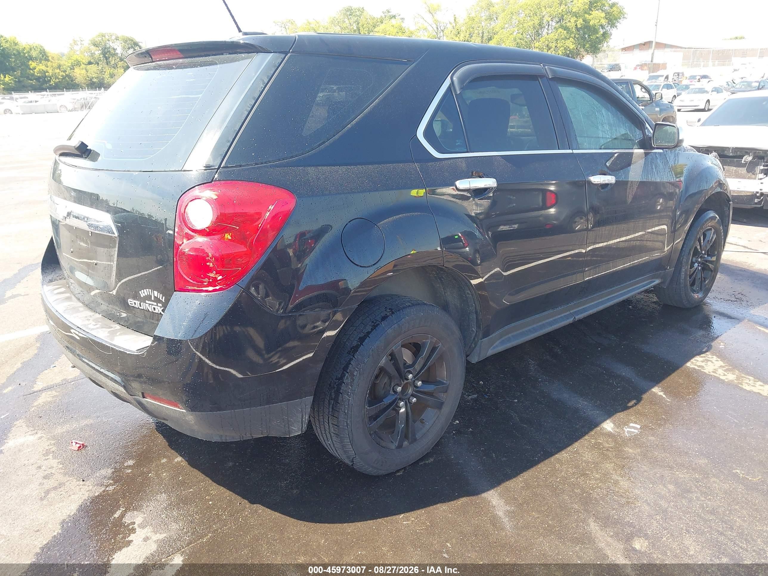 2015 Chevrolet Equinox Ls Black vin: 2GNALAEK4F1102711