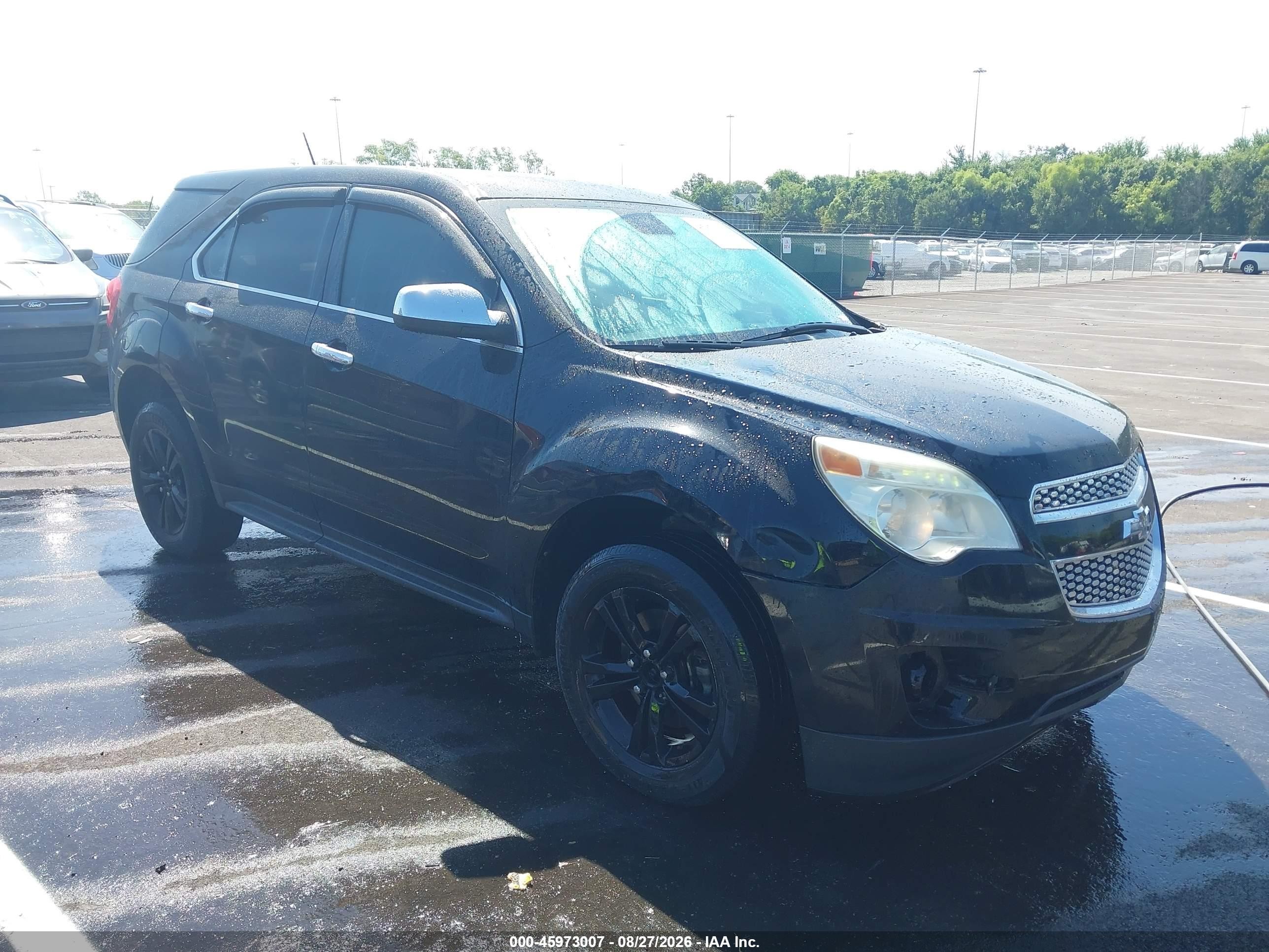 2015 Chevrolet Equinox Ls Black vin: 2GNALAEK4F1102711
