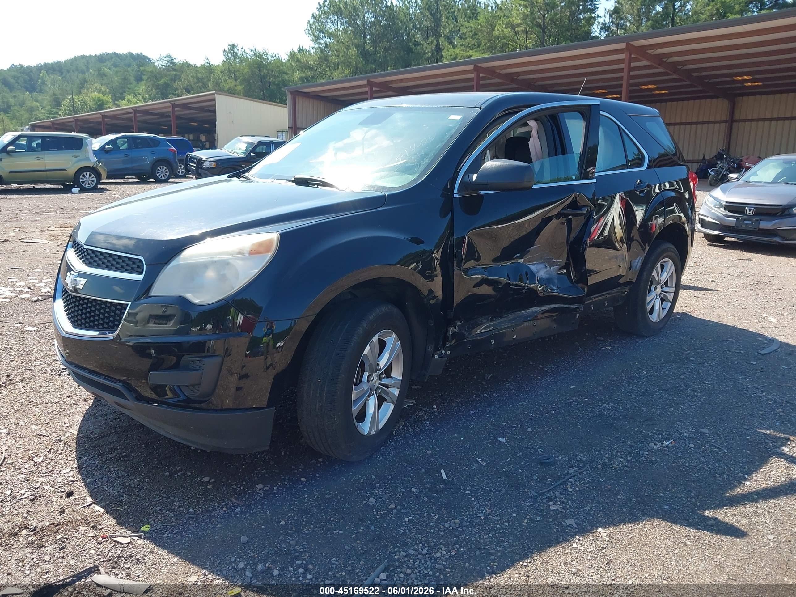 2015 Chevrolet Equinox Ls Black vin: 2GNALAEK4F1134770