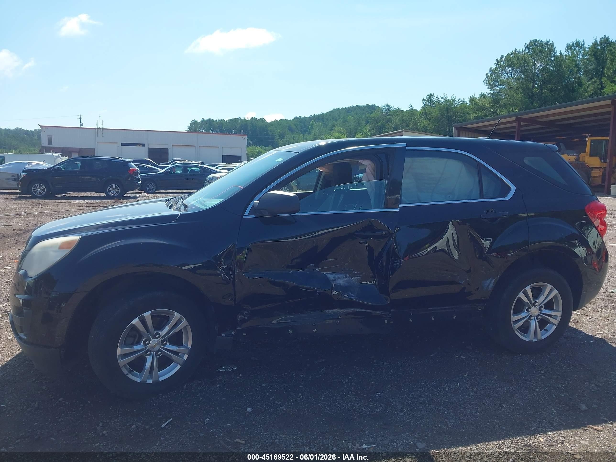 2015 Chevrolet Equinox Ls Black vin: 2GNALAEK4F1134770