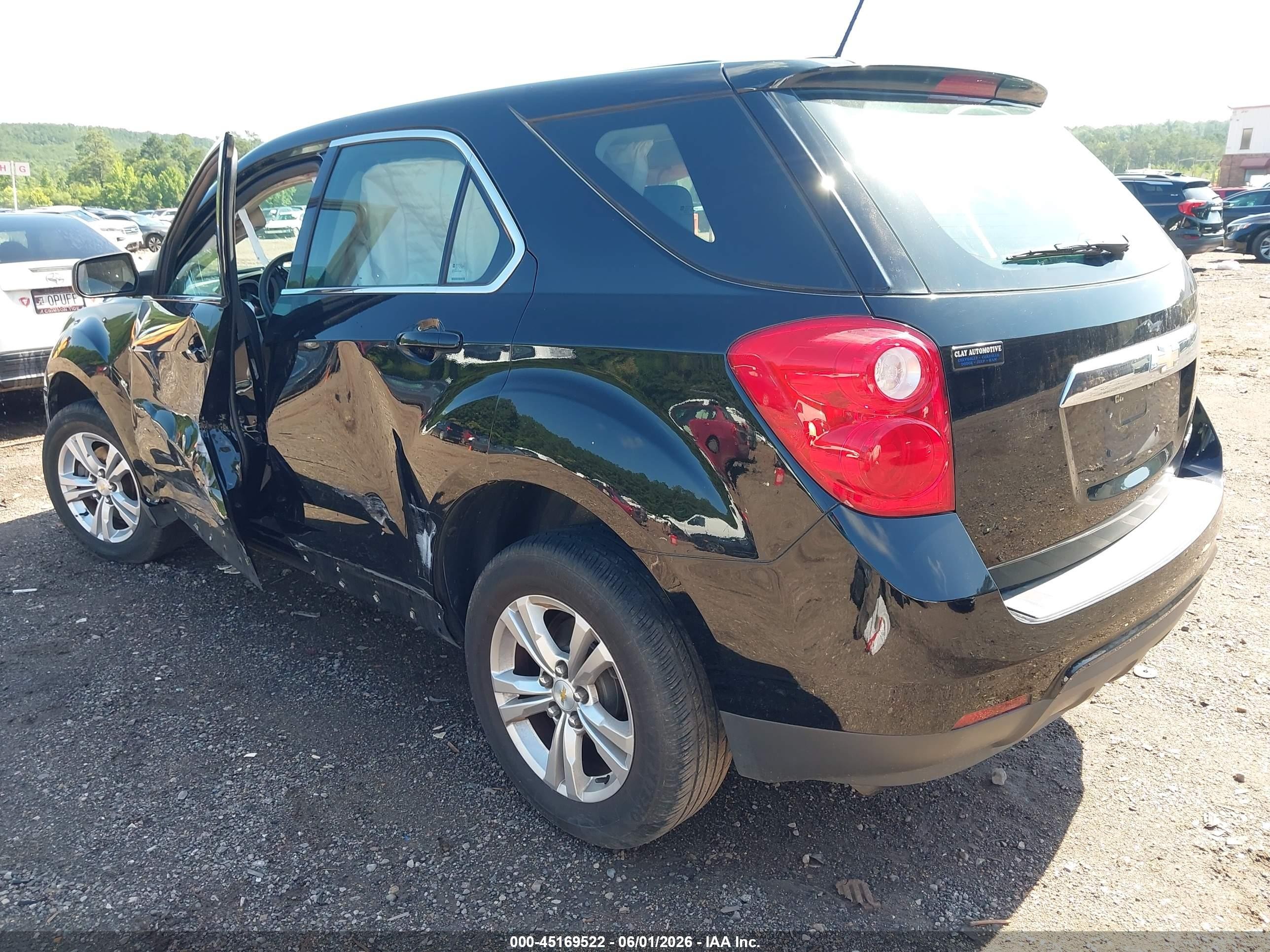 2015 Chevrolet Equinox Ls Black vin: 2GNALAEK4F1134770