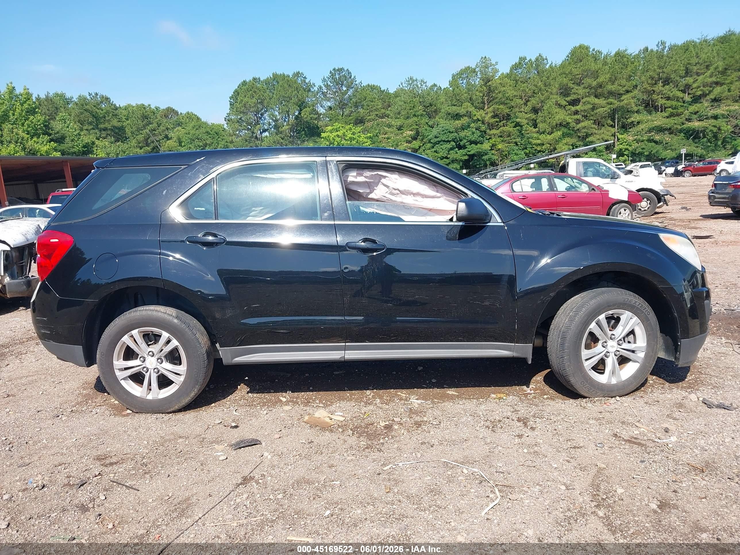 2015 Chevrolet Equinox Ls Black vin: 2GNALAEK4F1134770
